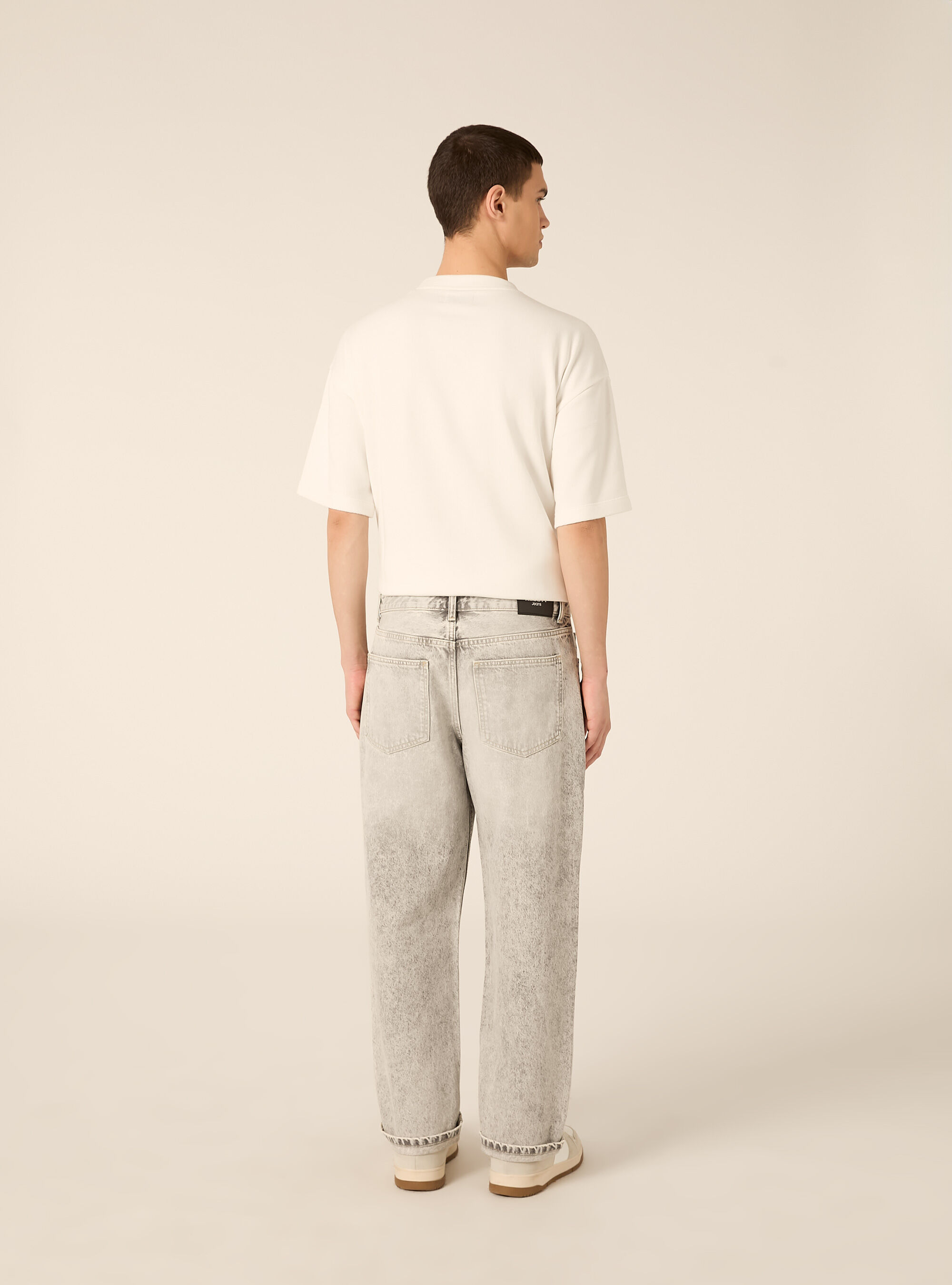 Jeans mit konischer Passform, D00G GREY
