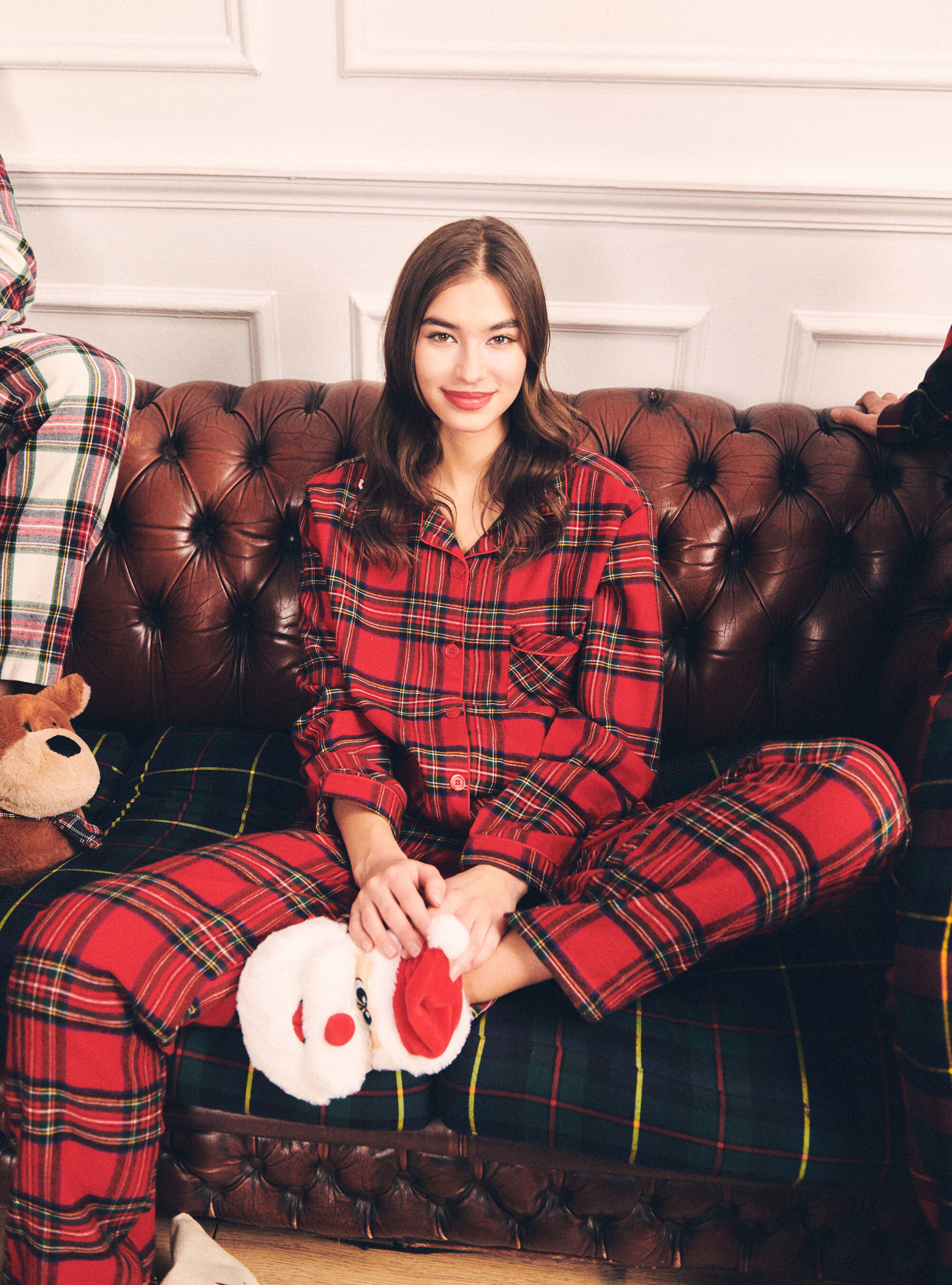 Pigiama Christmas Family Collection in tartan, RD2 RED MEDIUM