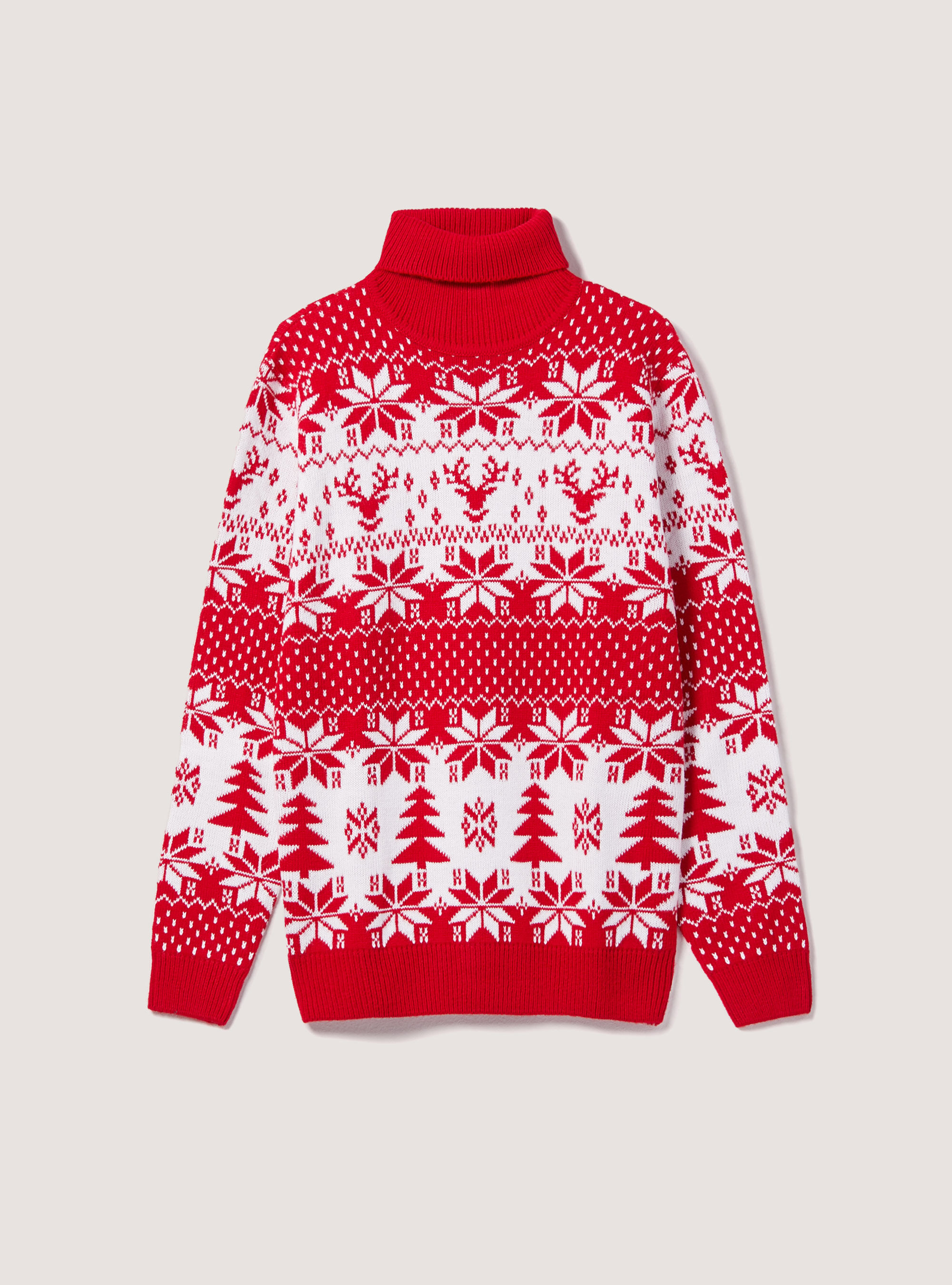 Pullover a collo alto Christmas Collection, RD2 RED MEDIUM