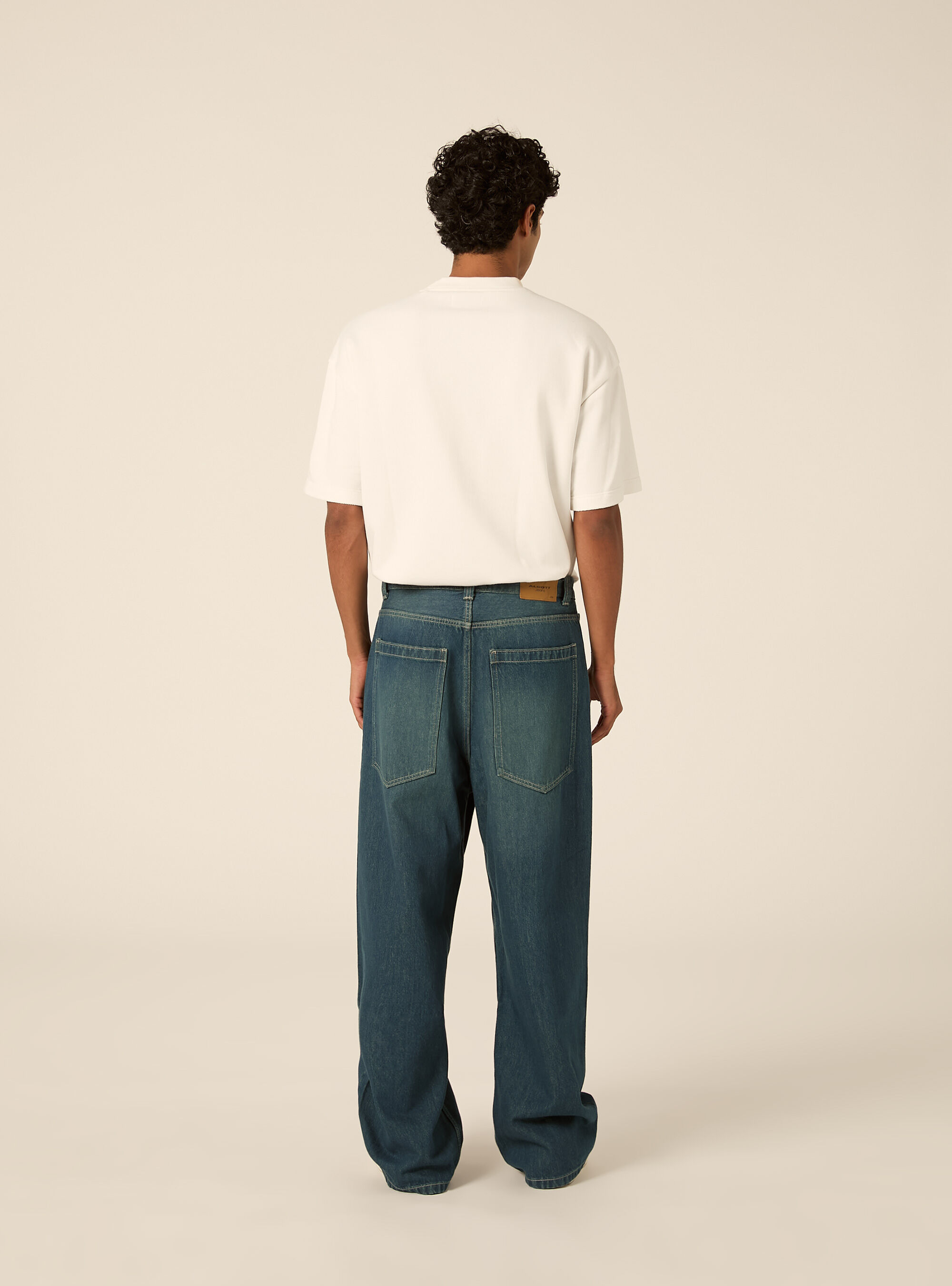 Jeans baggy fit, D201 AZZURRE MED OVERDYE