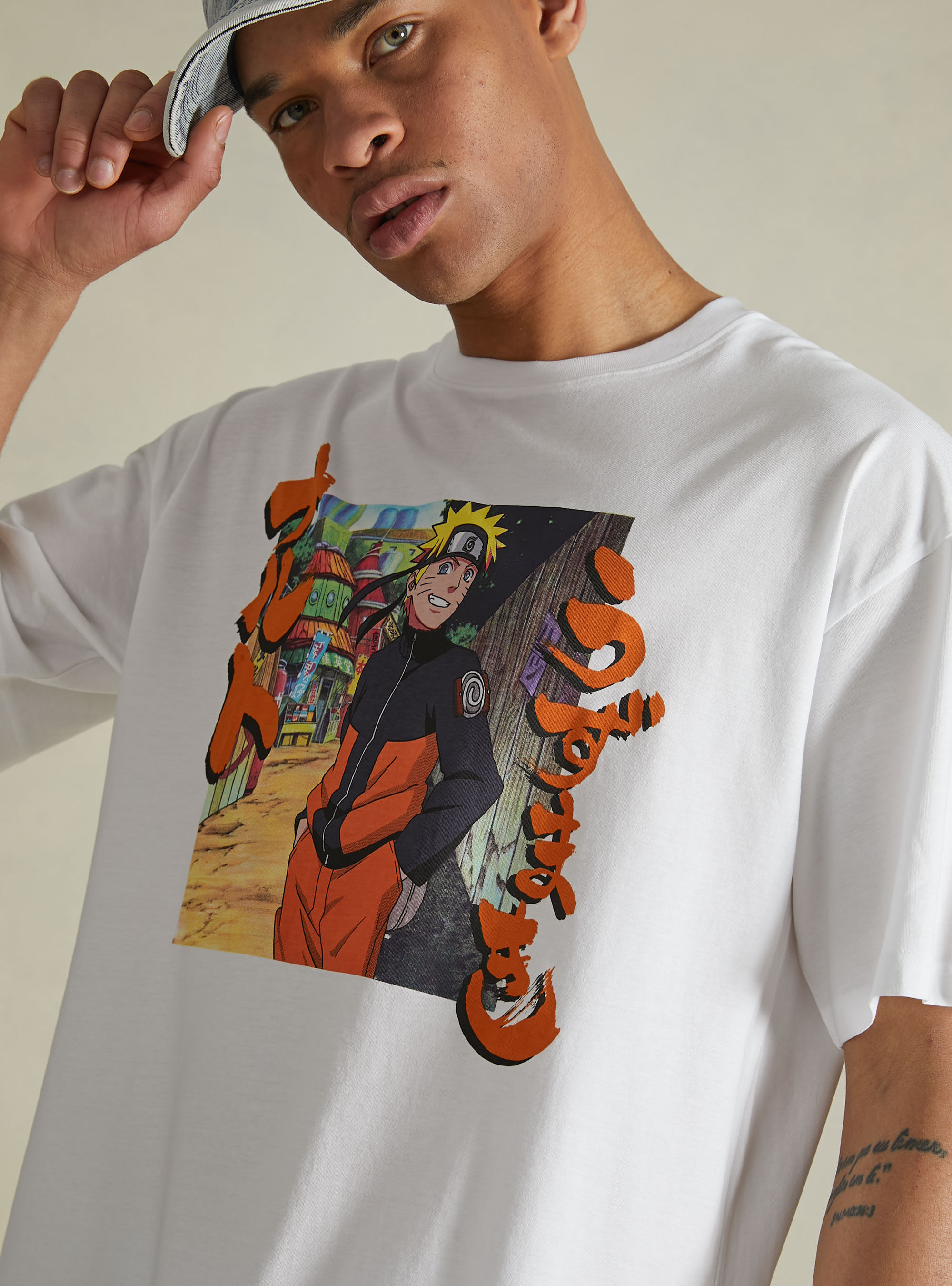 Naruto / Alcott - T-shirt surdimensionne
