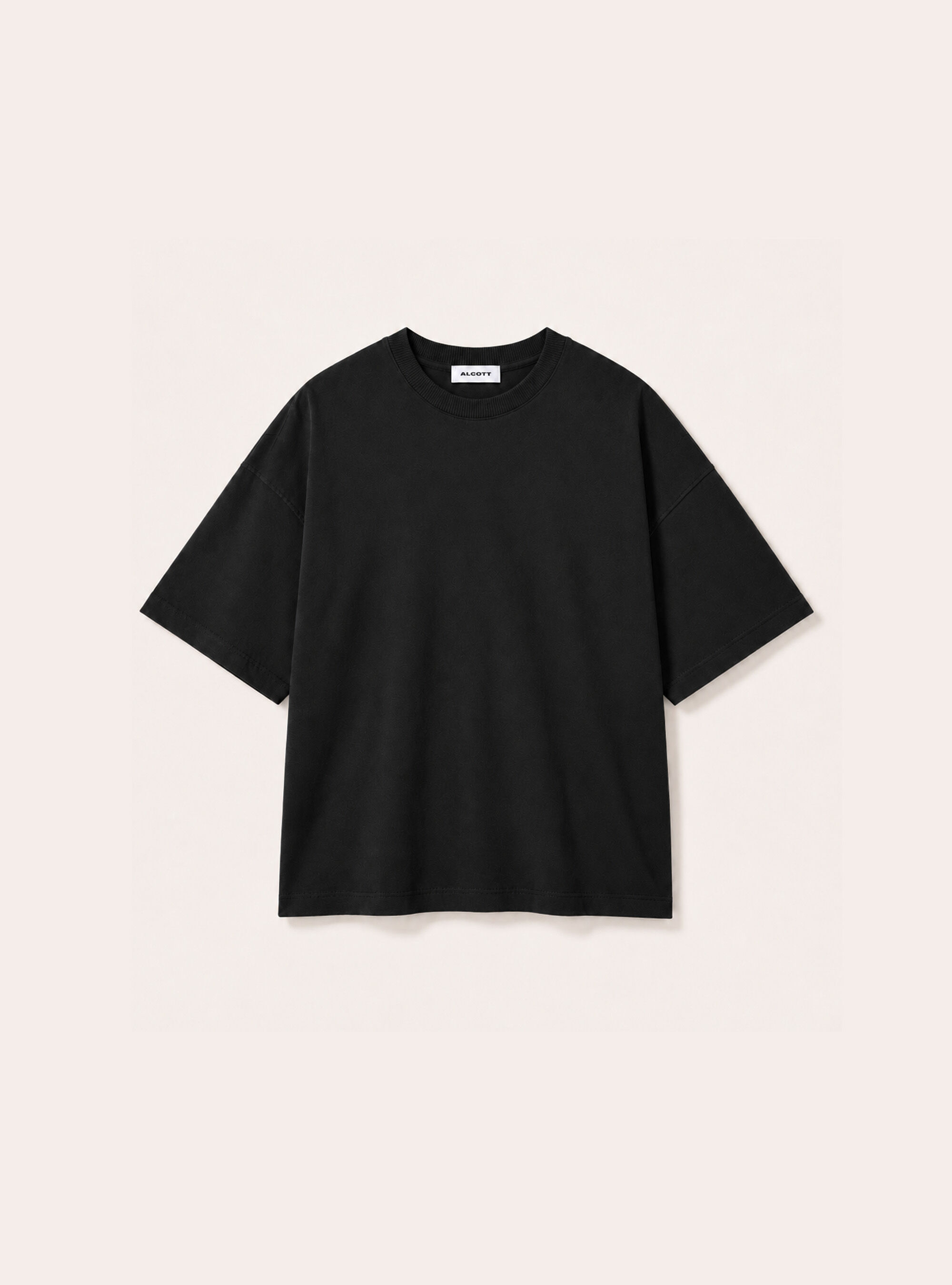 T-Shirt mit Lettering-Print, BK1 BLACK
