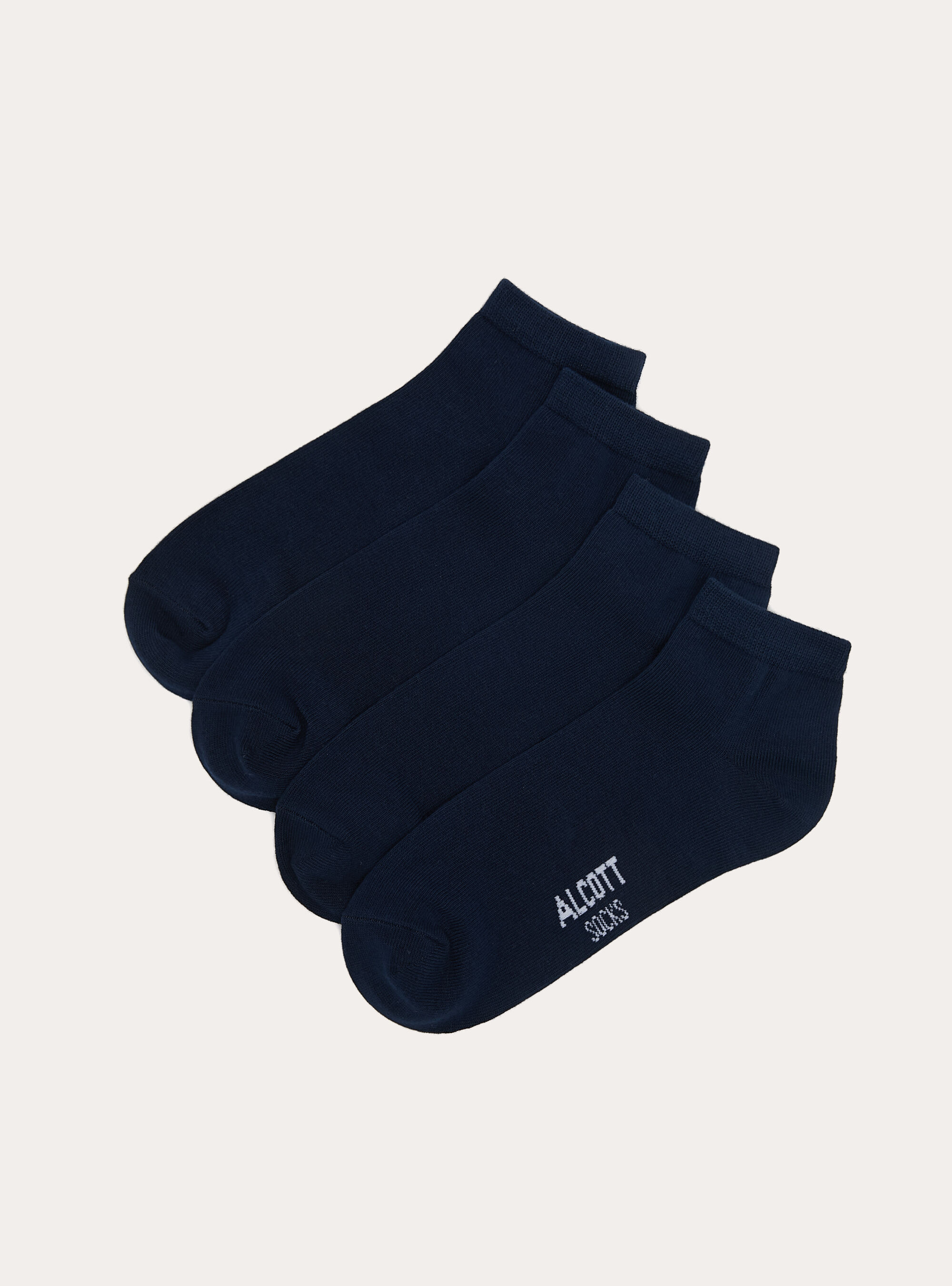 Lot de 4 paires de chaussettes unies de base