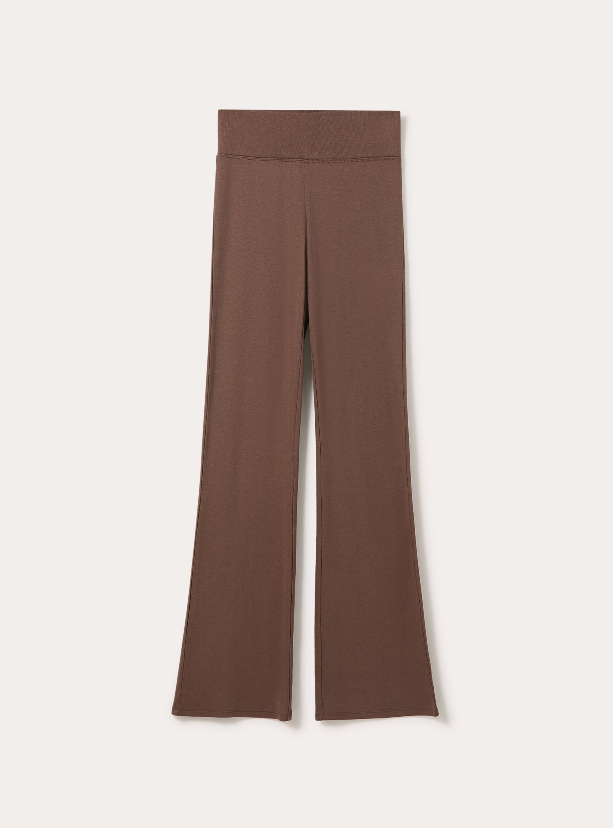 Leggings flare, MARRONE MEDIO