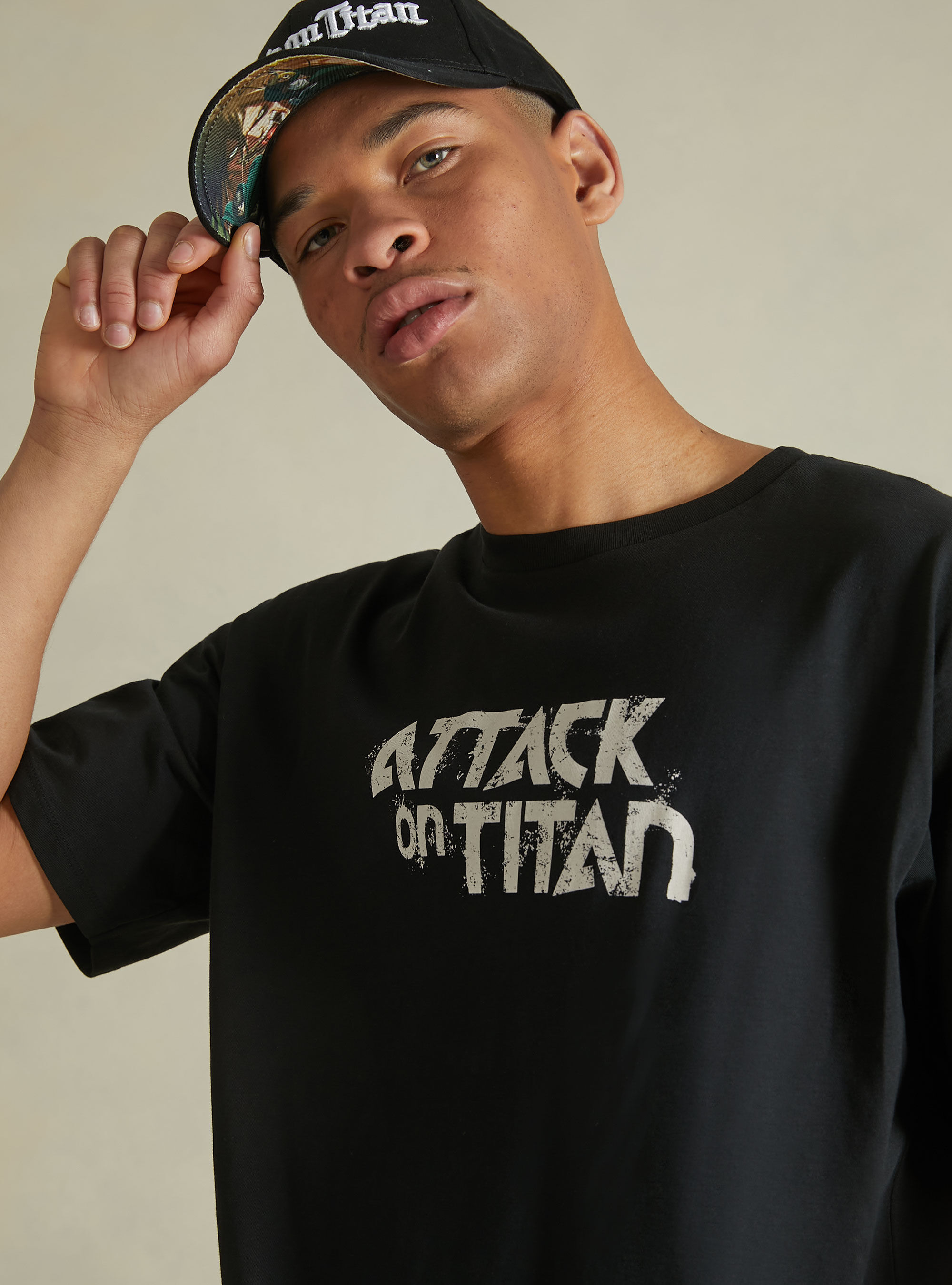 Attack on Titan / Alcott T-shirt, BK1 BLACK