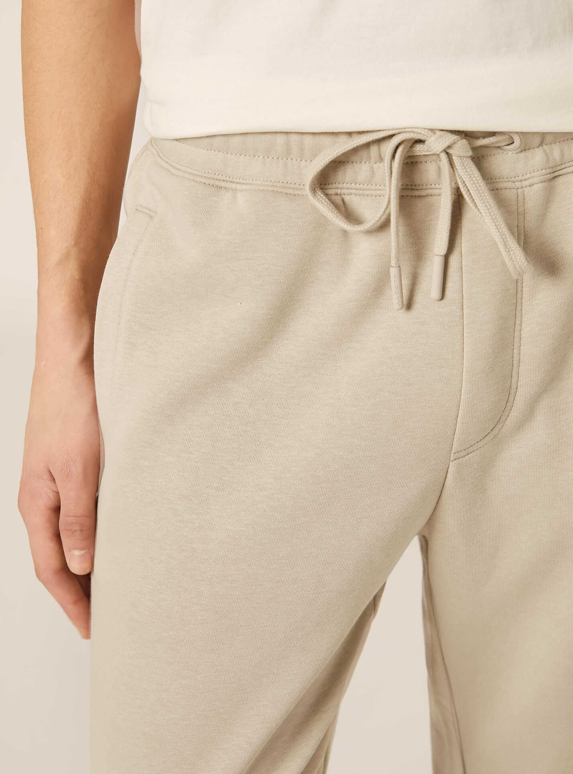 Jogginghose aus Sweatshirtstoff, BG1 BEIGE DARK