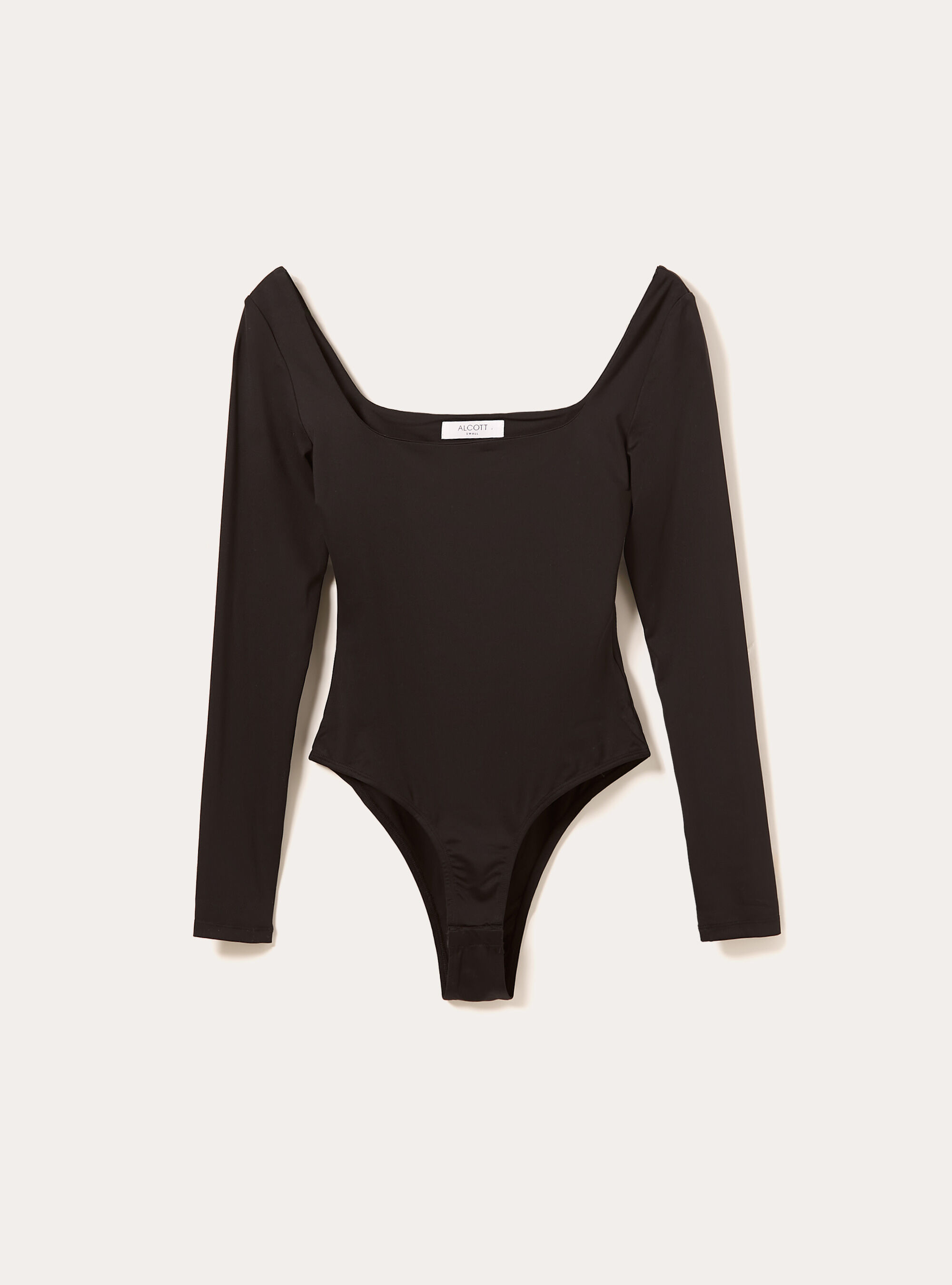 Body &eacute;lastique &agrave; encolure carr&eacute;e, BK1 BLACK