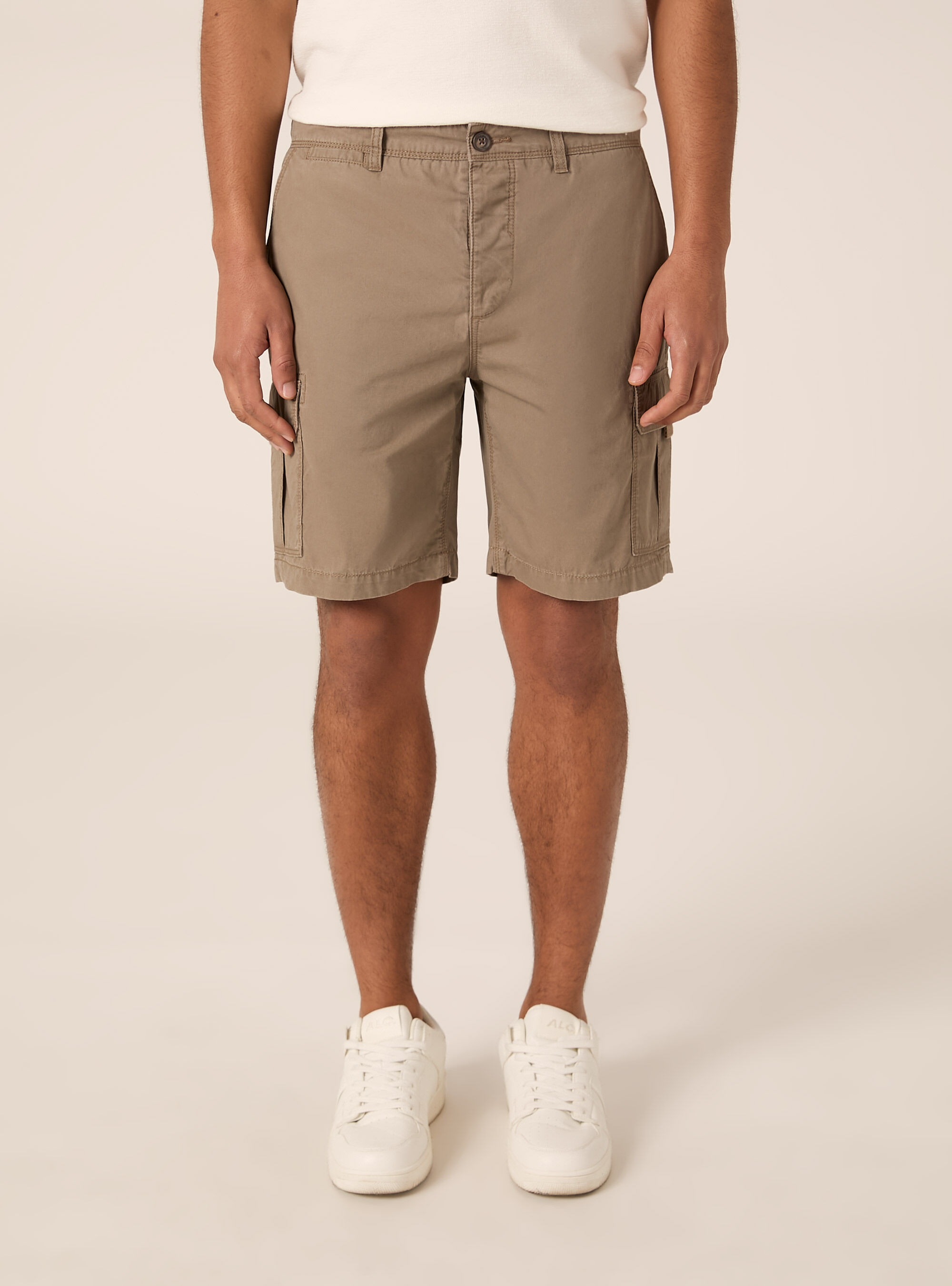 Bermudas cargo de algod&oacute;n, BR2 BROWN MEDIUM