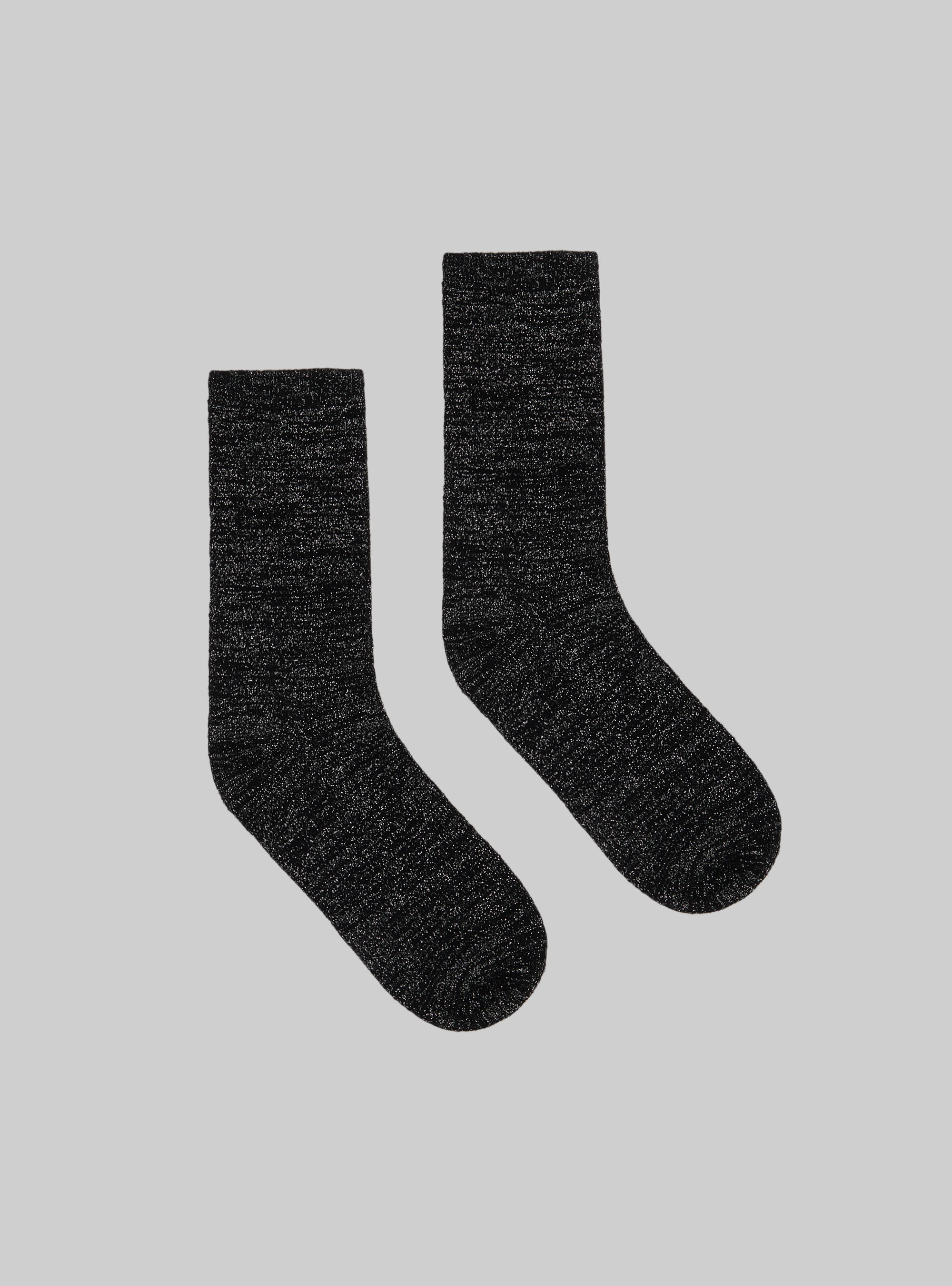 Set de 3 pares de calcetines con efecto metalizado, BK1 BLACK