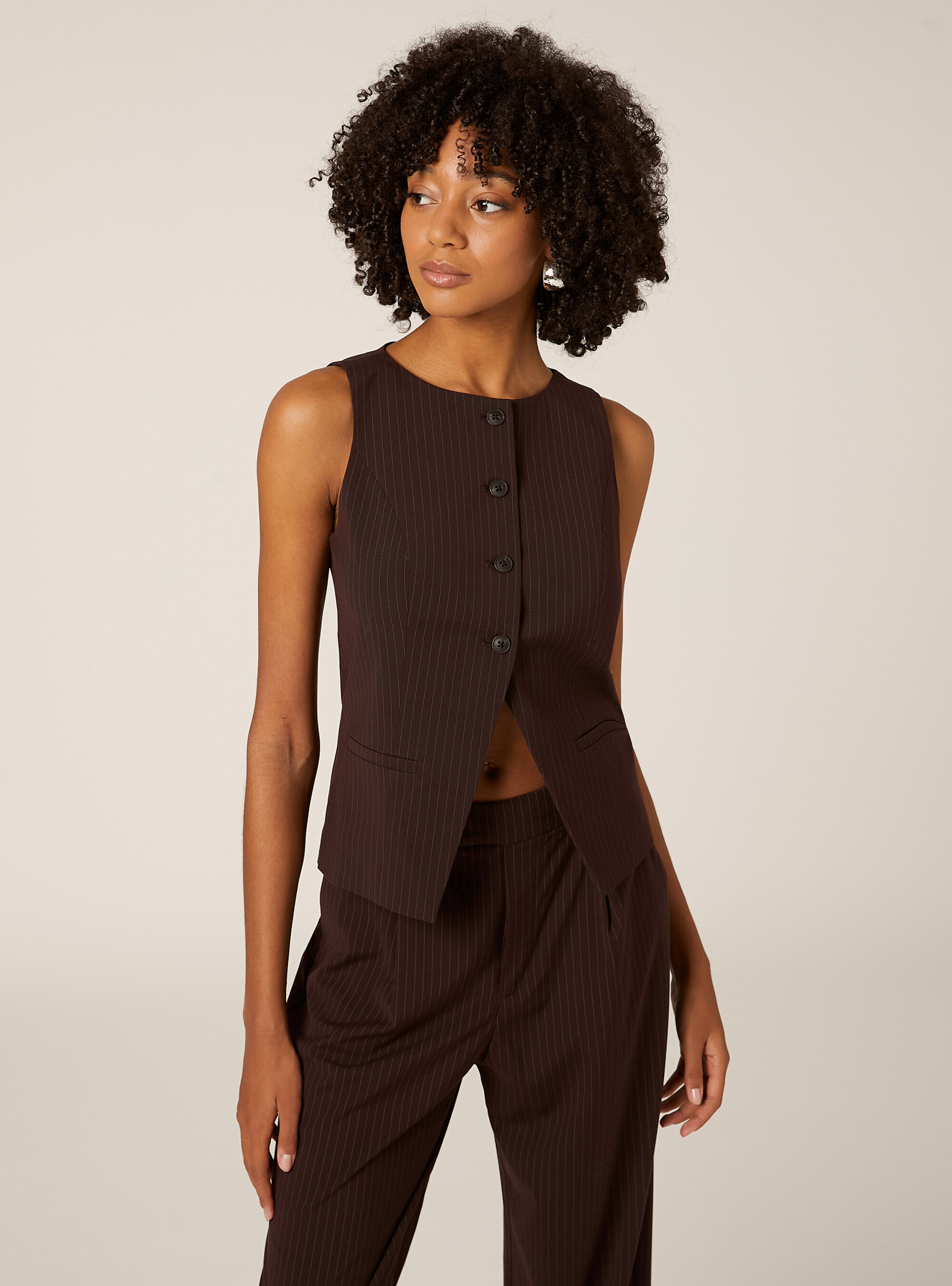 Gilet classique &agrave; boutons