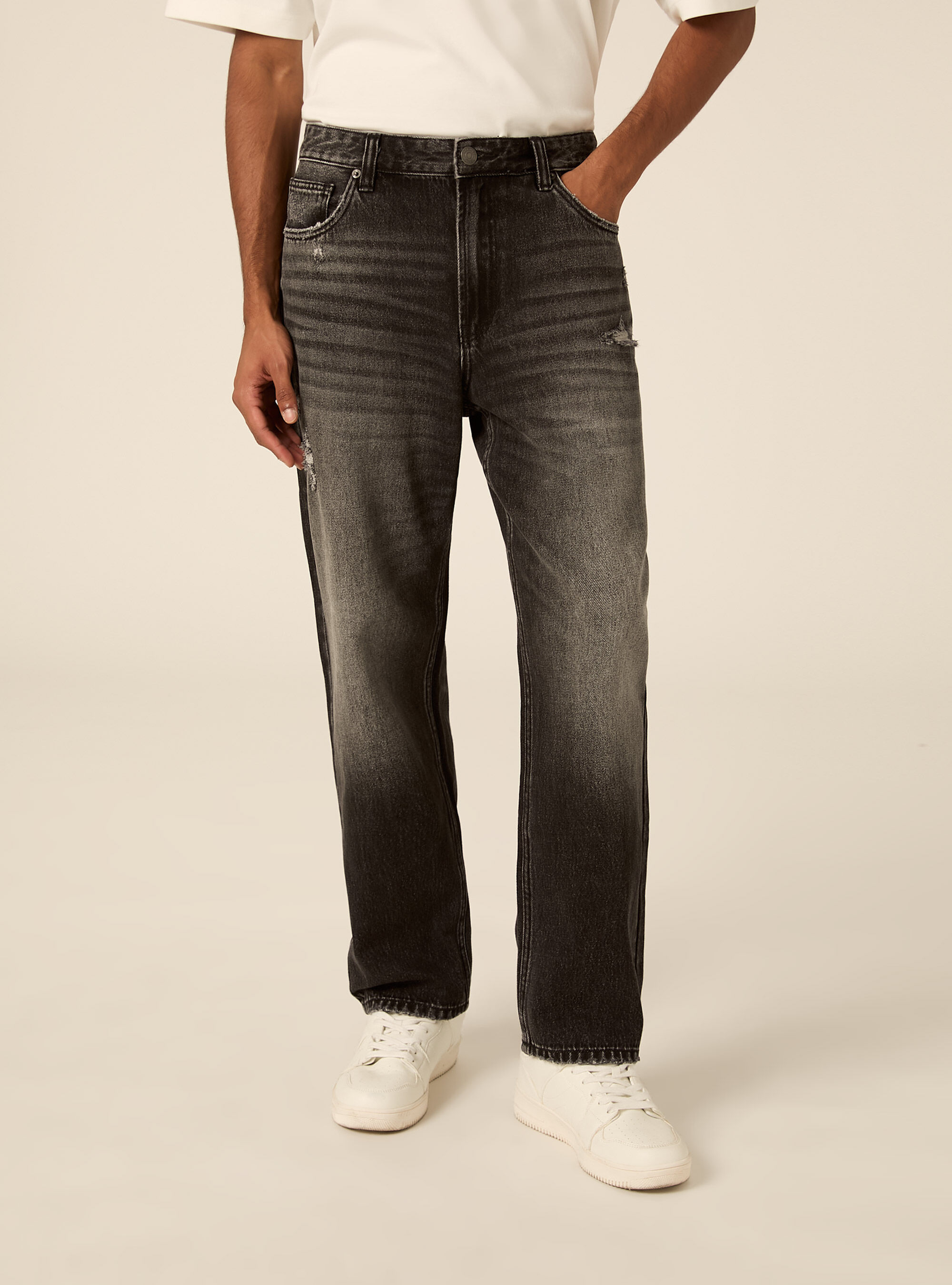 Straight fit jeans, D000 BLACK
