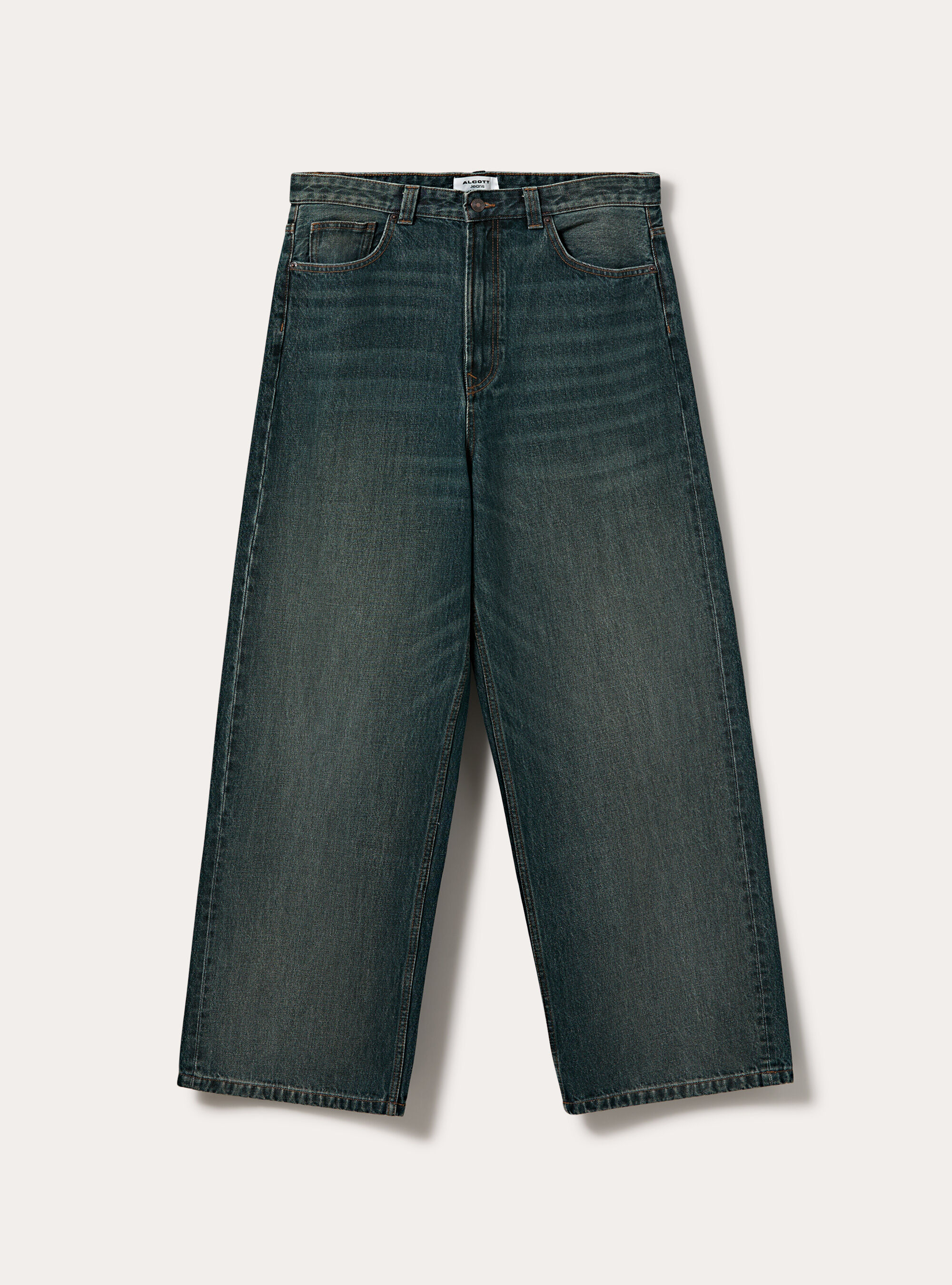 Jeans baggy fit, D100 BLUE DARK OVERDYE