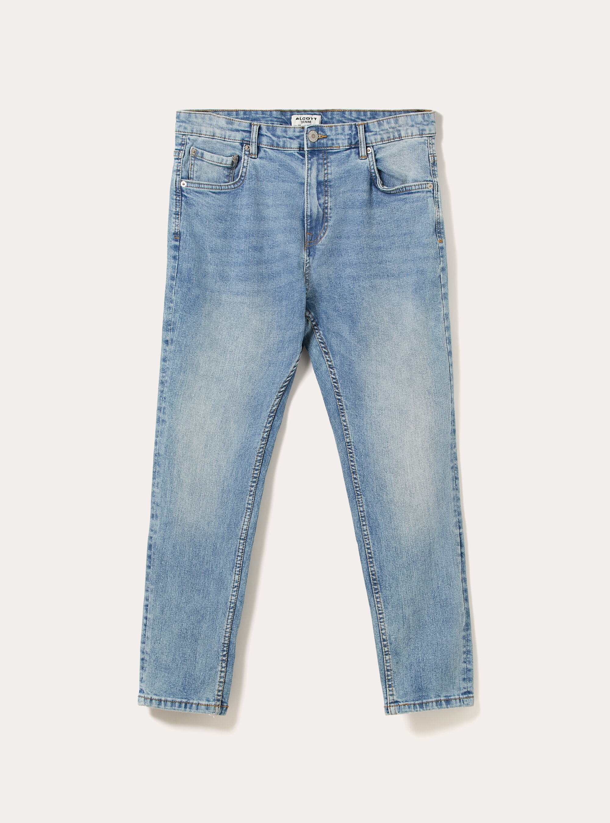 Vaqueros Stretch denim carrot fit, D006 AZURE