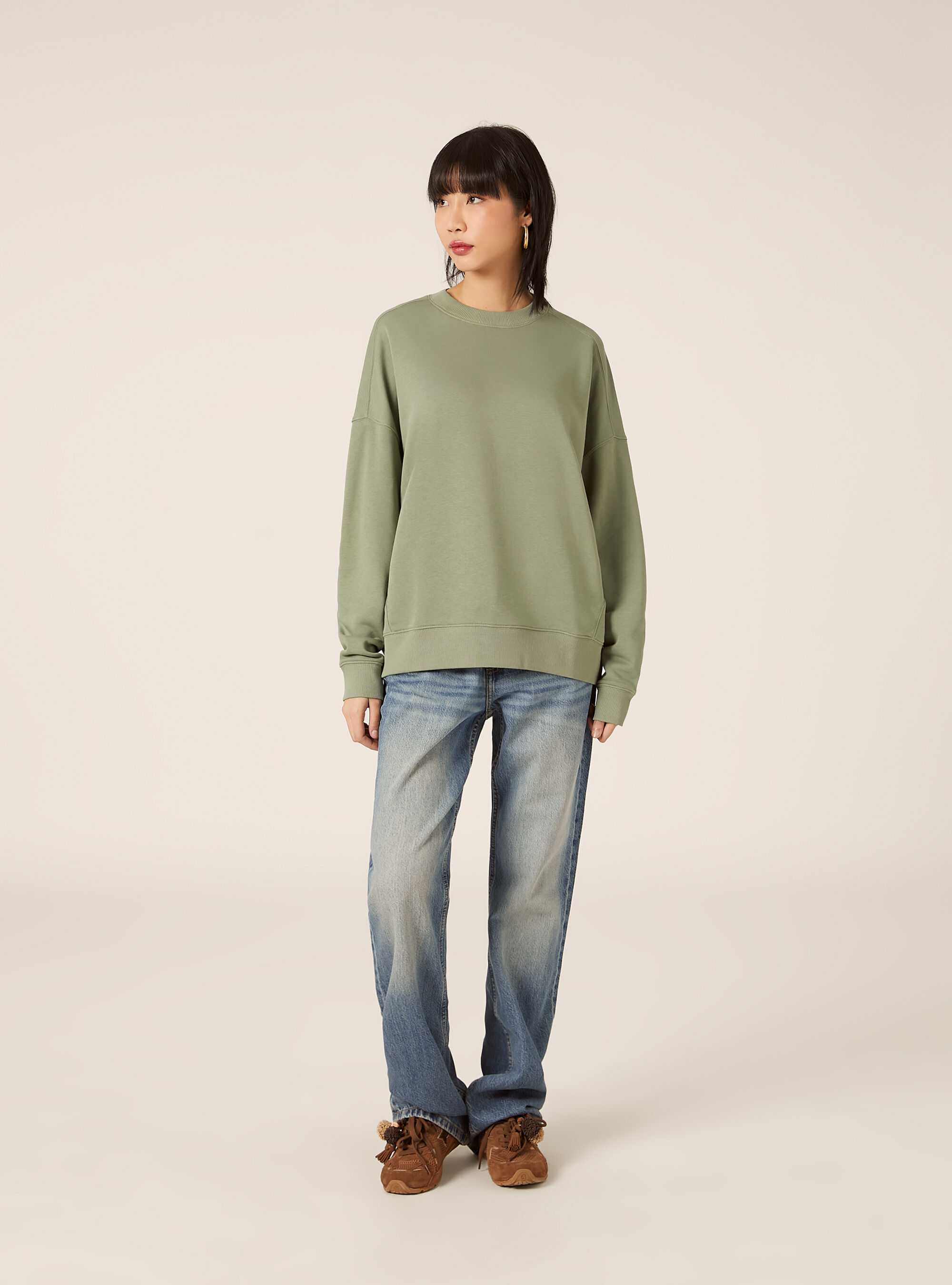 Sudadera b&aacute;sica de algod&oacute;n
