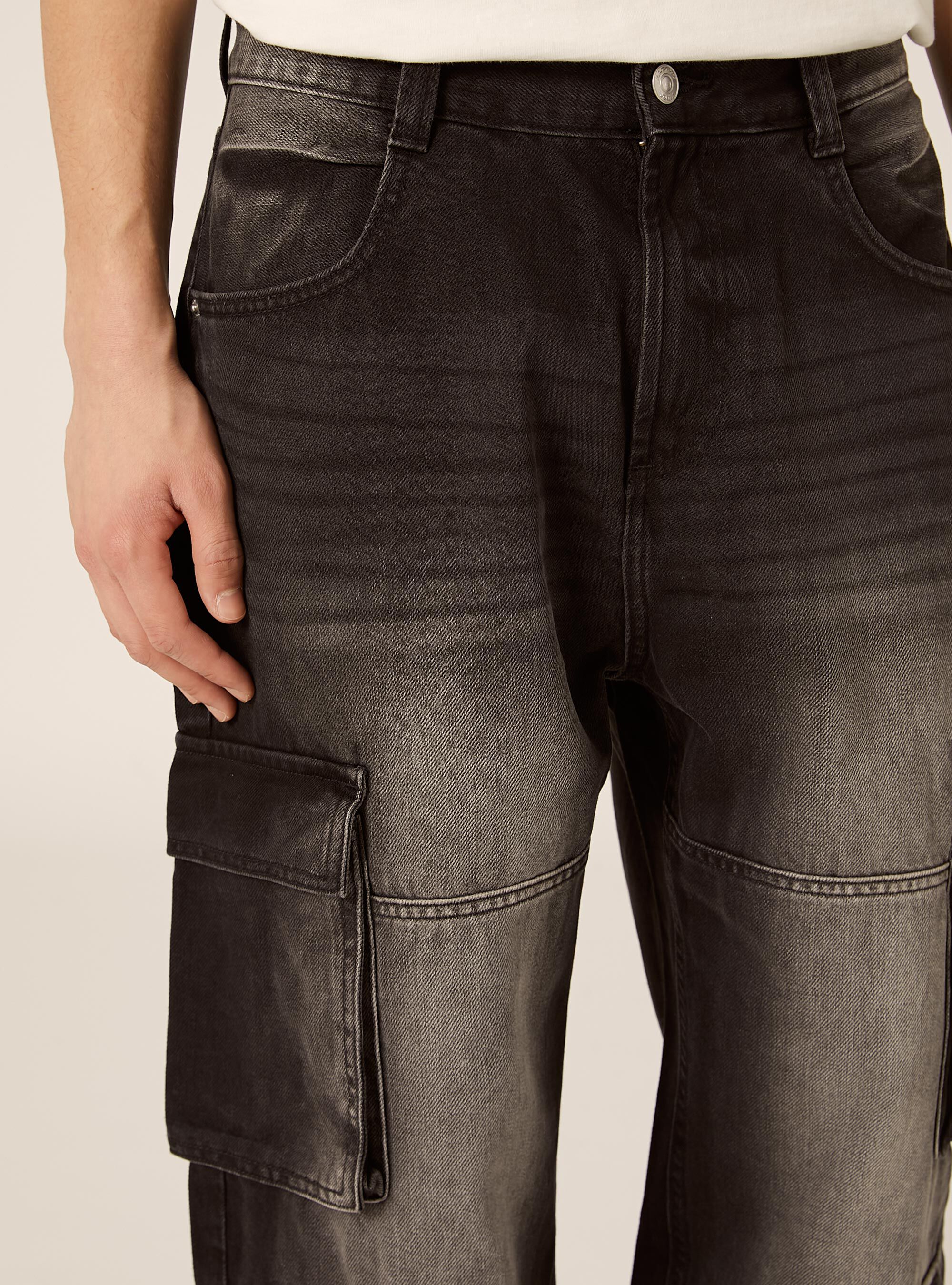 Vaqueros cargo, D000 BLACK
