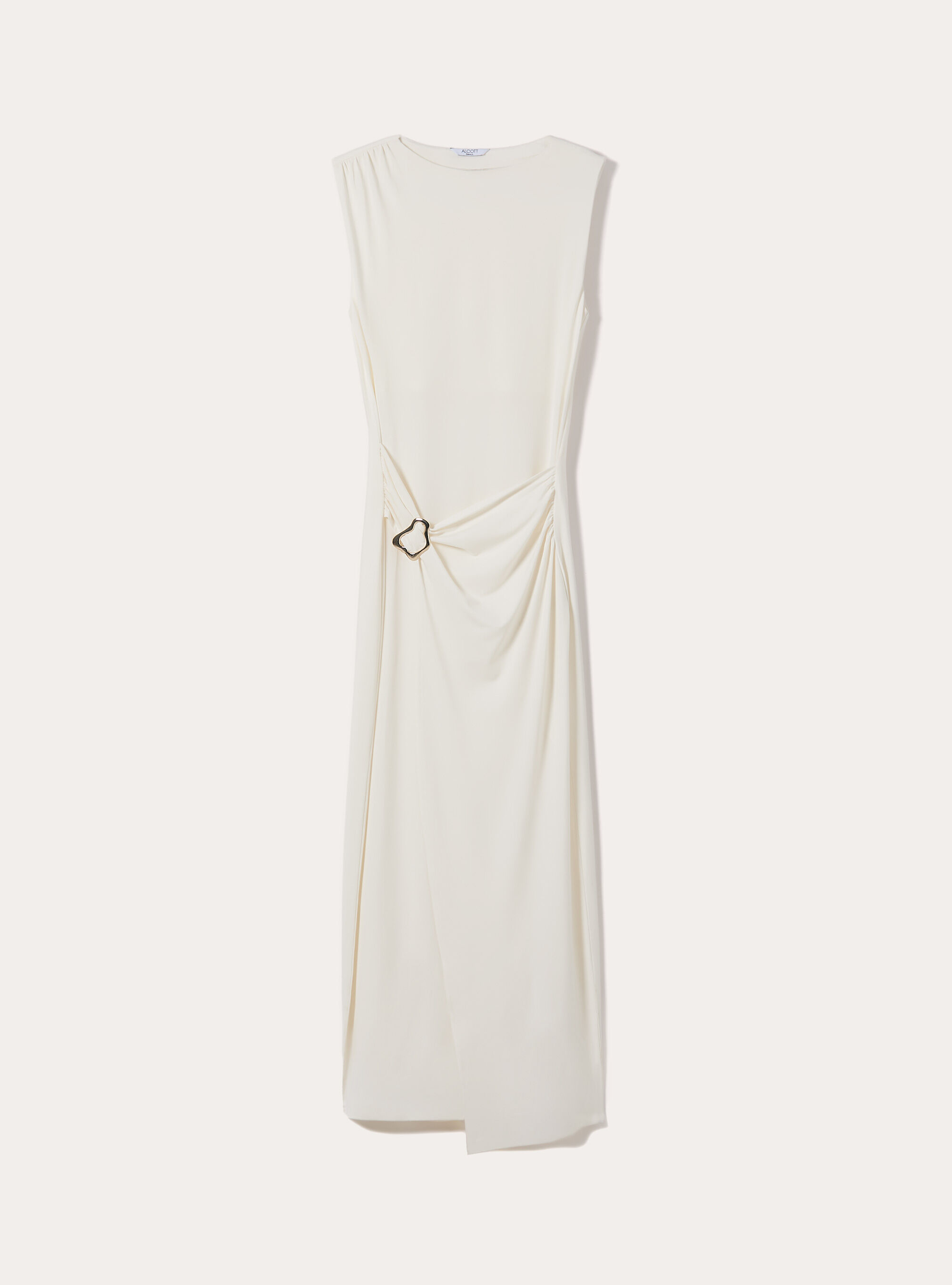 Abito midi con dettaglio, WH2 WHITE