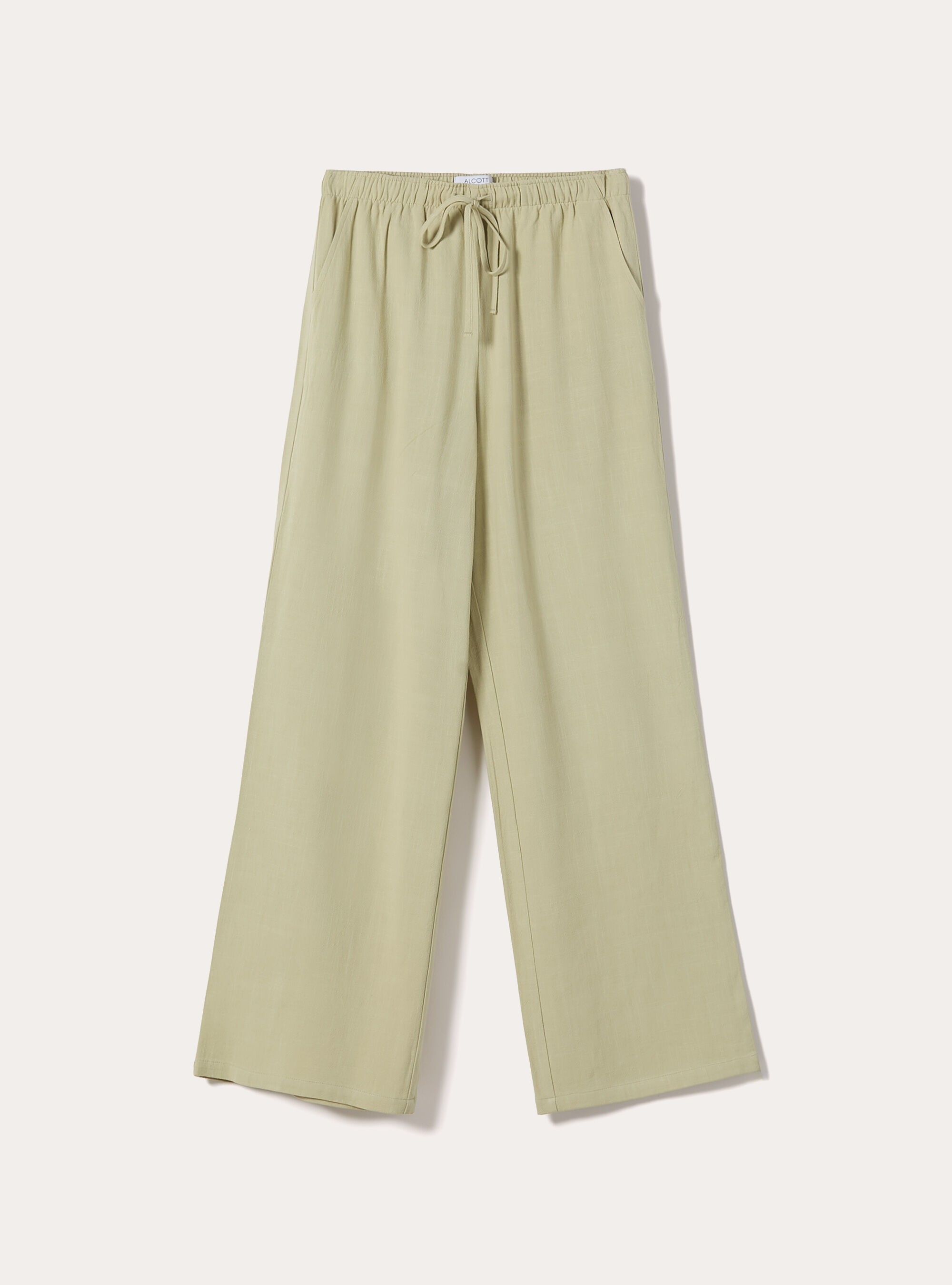 Linen-blend palazzo pants, KY3 KAKY LIGHT