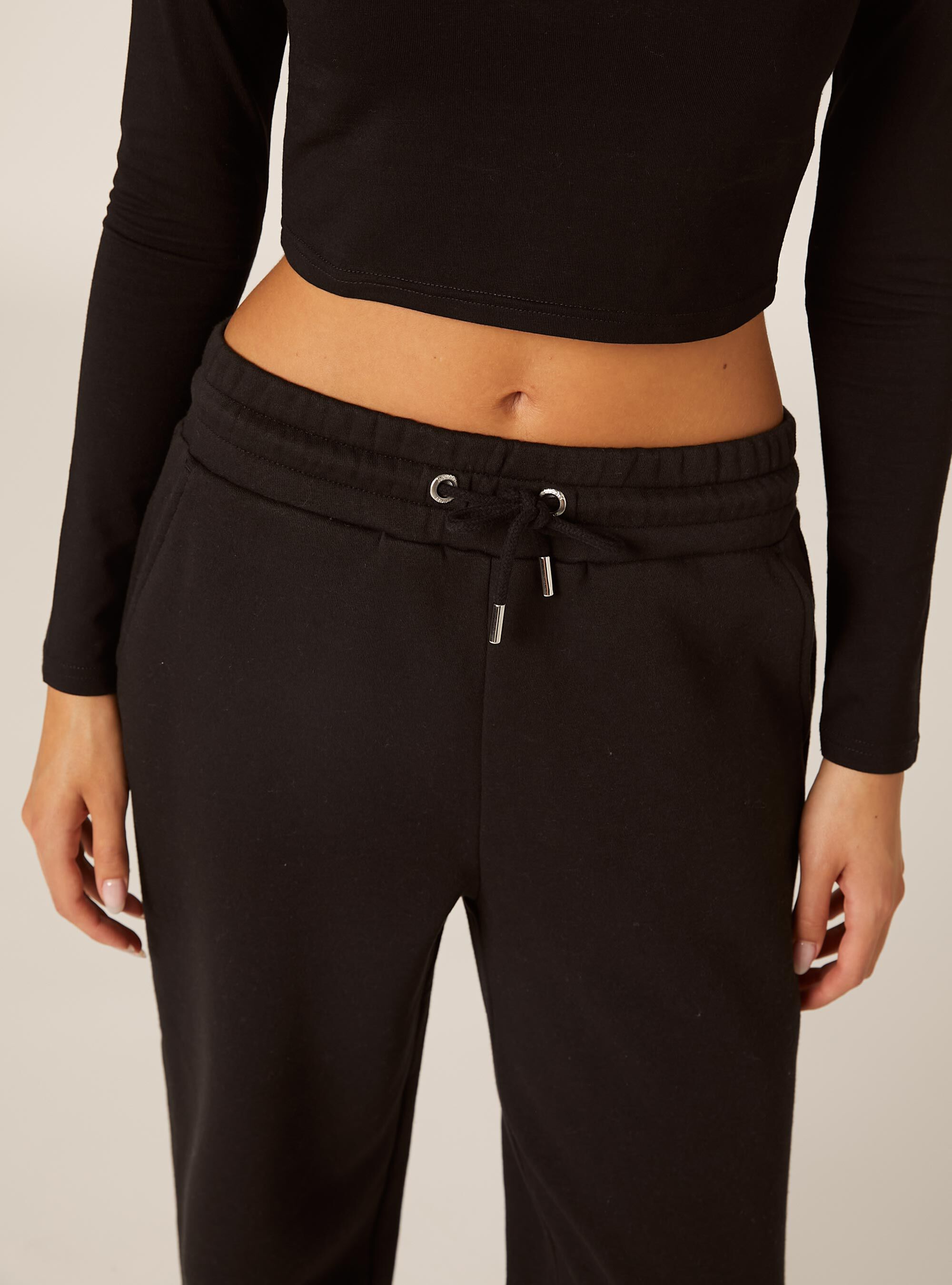 Pantalon jogger en molleton, BK1 BLACK