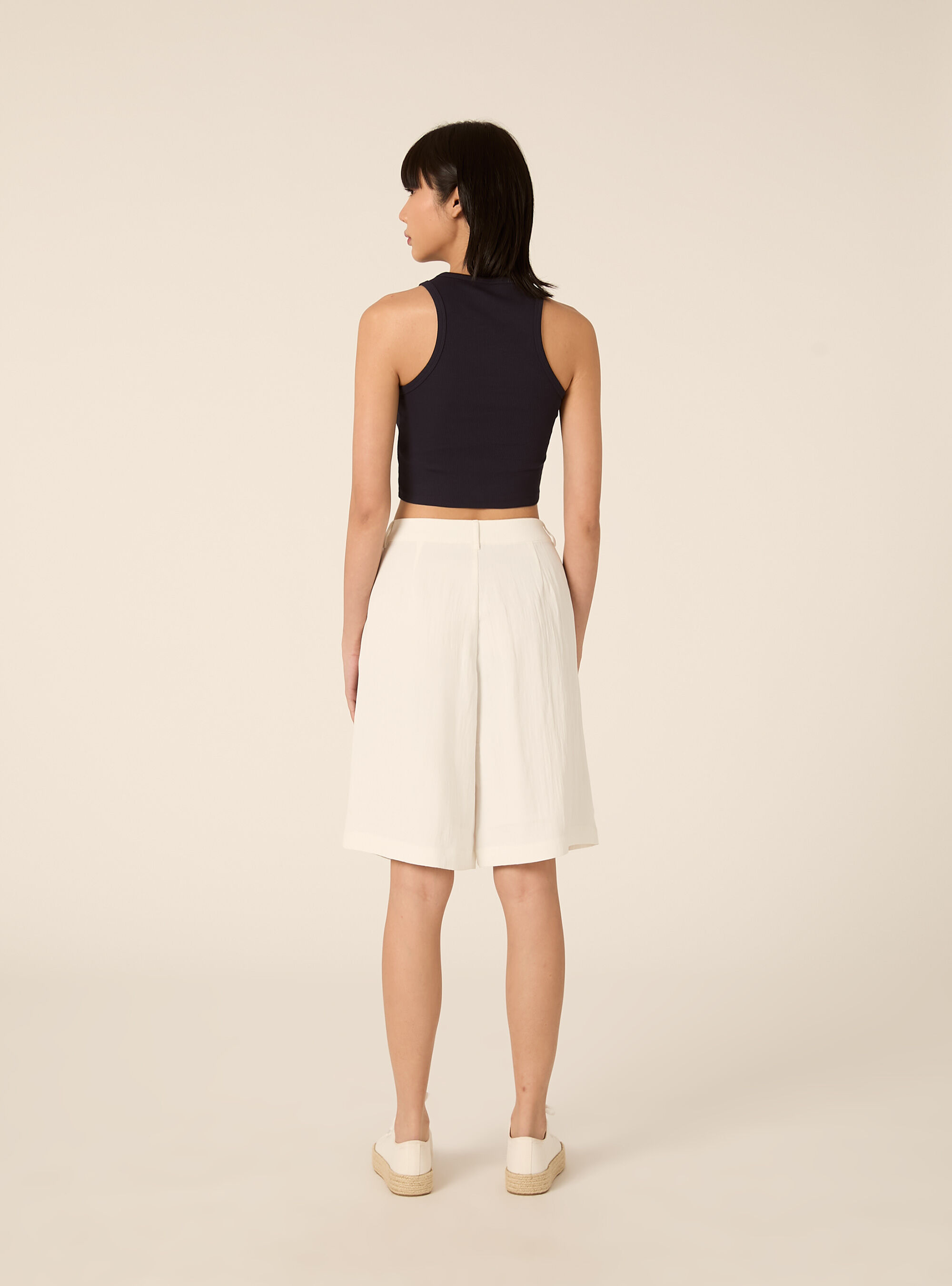 Bermudashorts aus Twill, WH3 WHITE