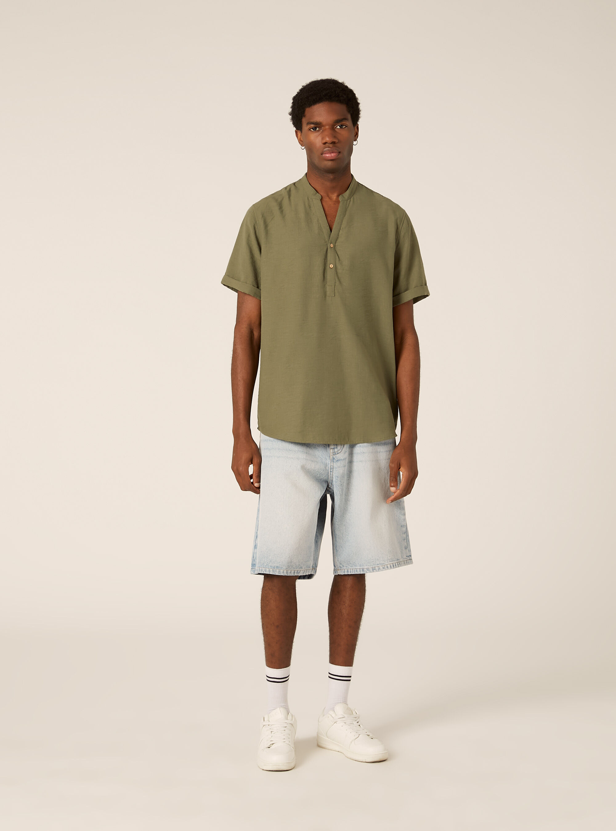 Chemise avec col officier, KY2 KAKY MEDIUM