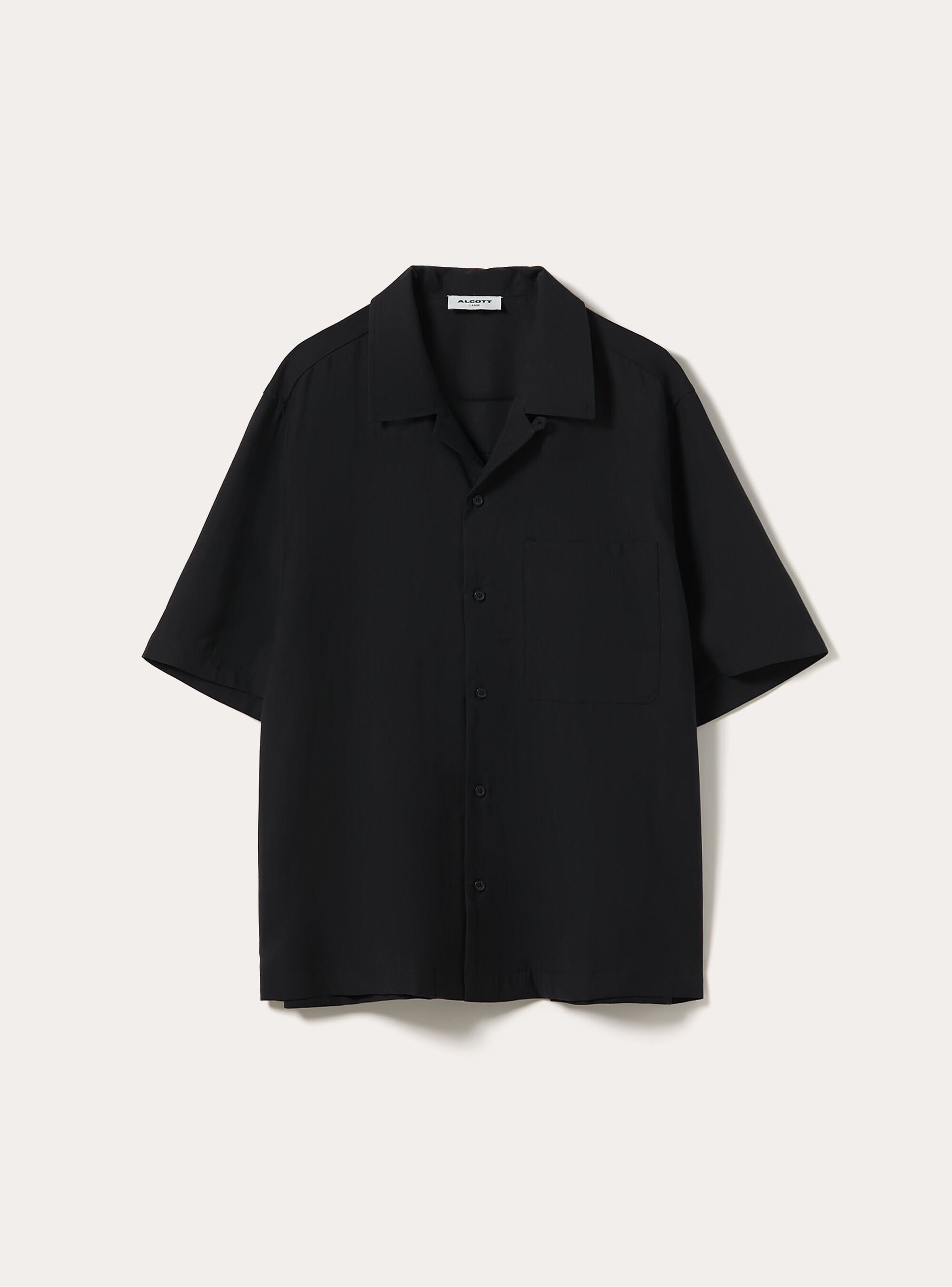Weich flie&szlig;endes Kurzarmhemd, BK1 BLACK