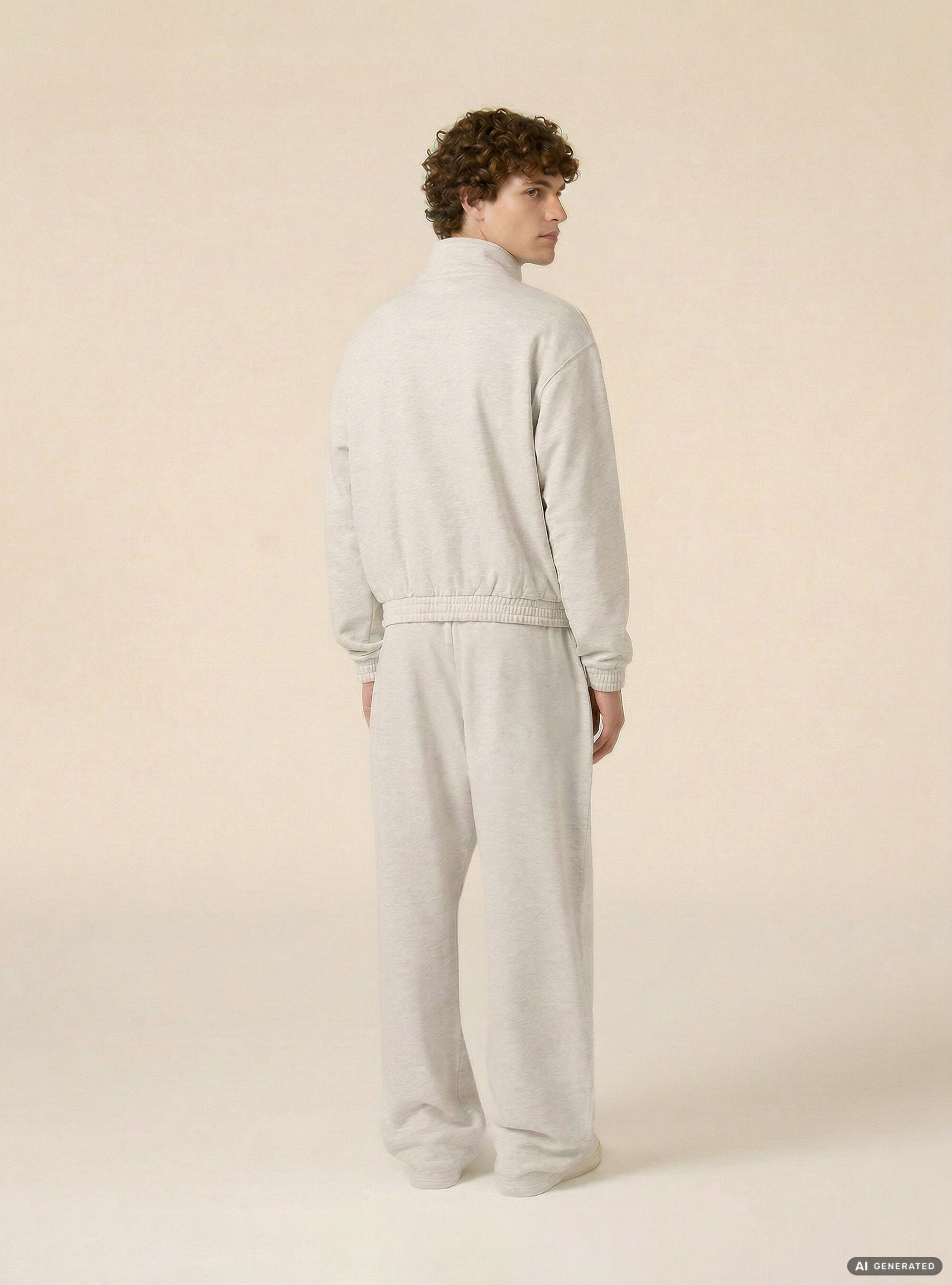 Jogger in felpa baloon fit, MGY3 GREY MEL LIGHT
