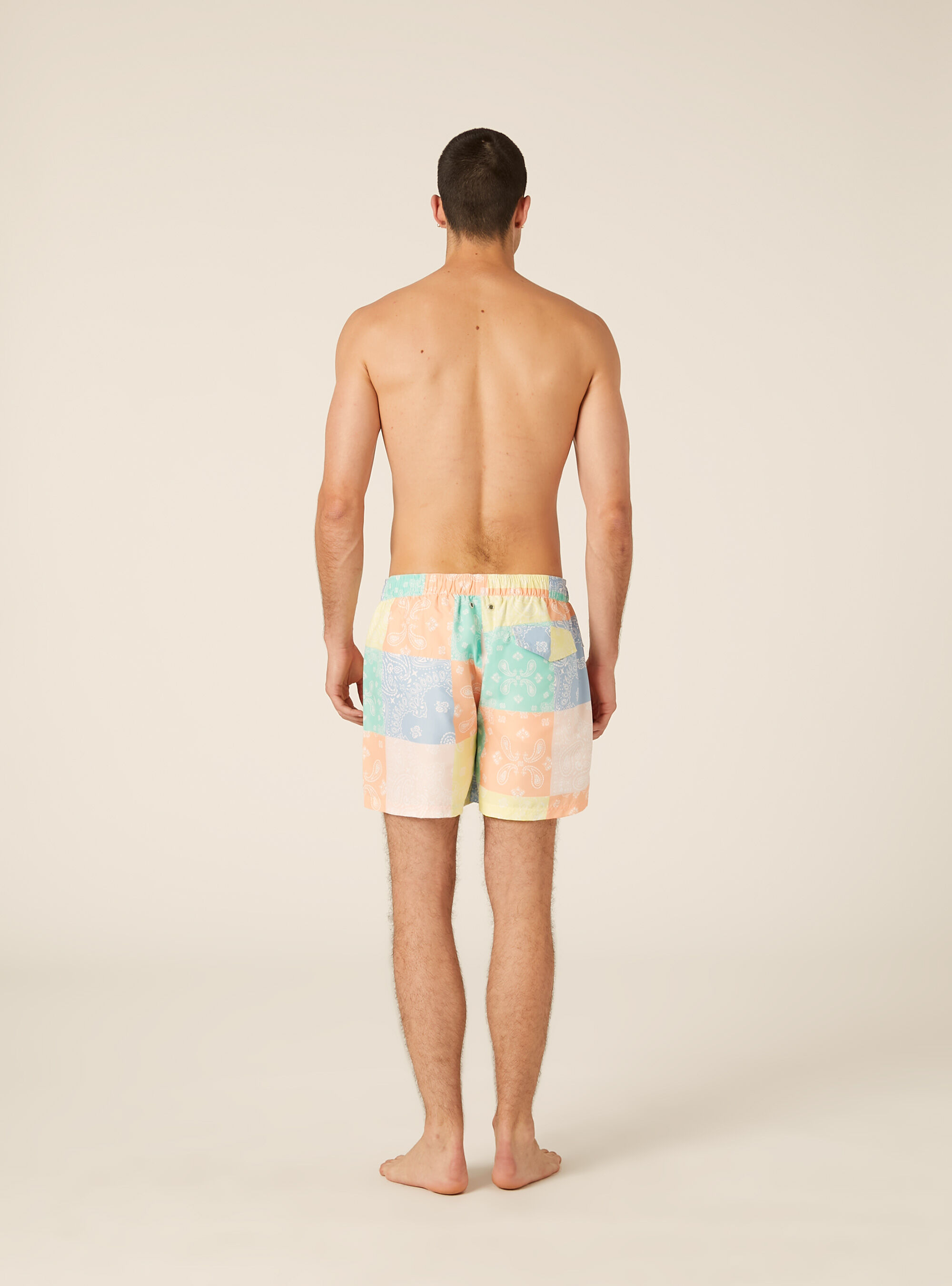 Badeshorts mit Paisley-Print, PAISLEY