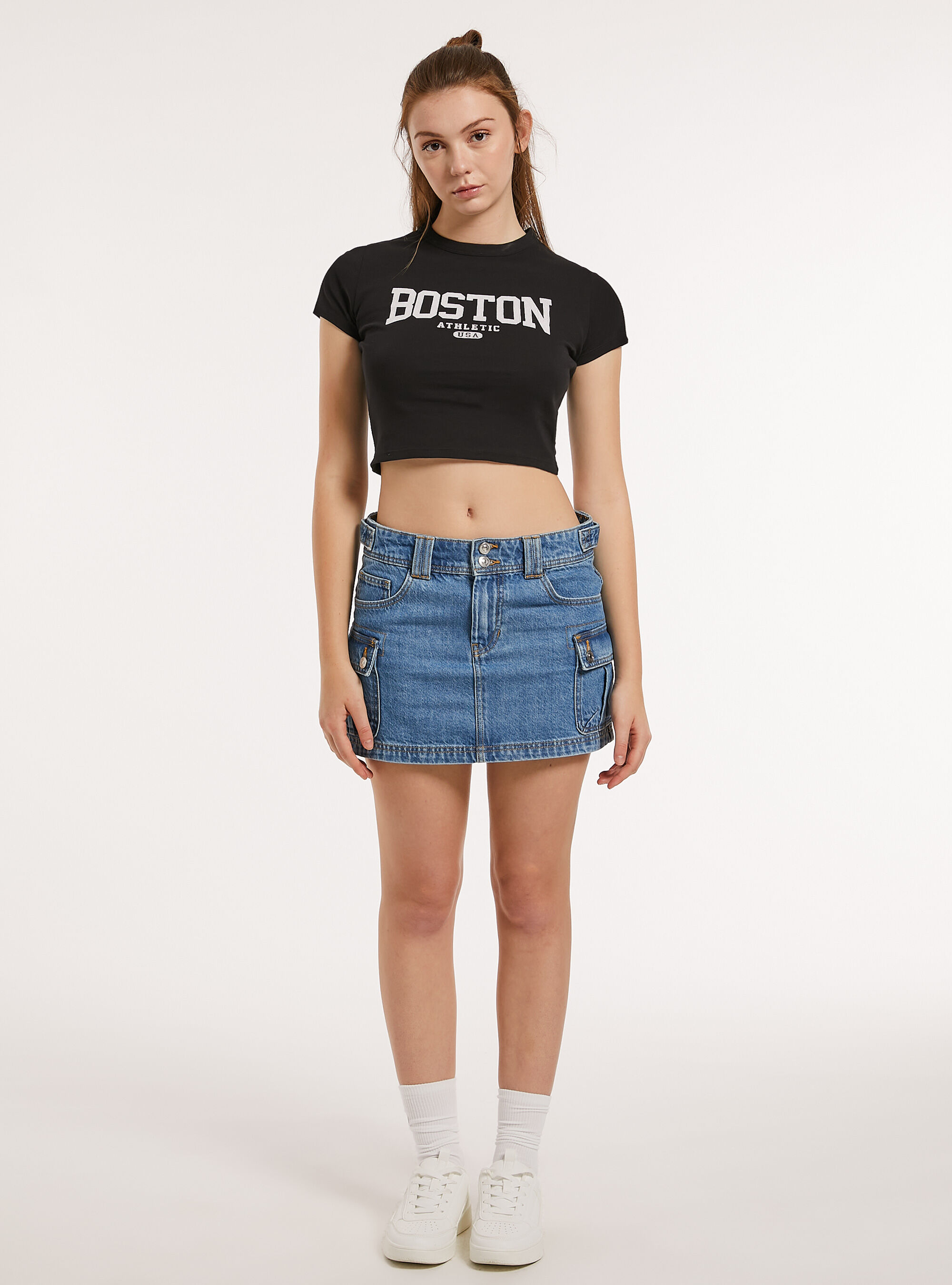 T-shirt court avec imprim&eacute;