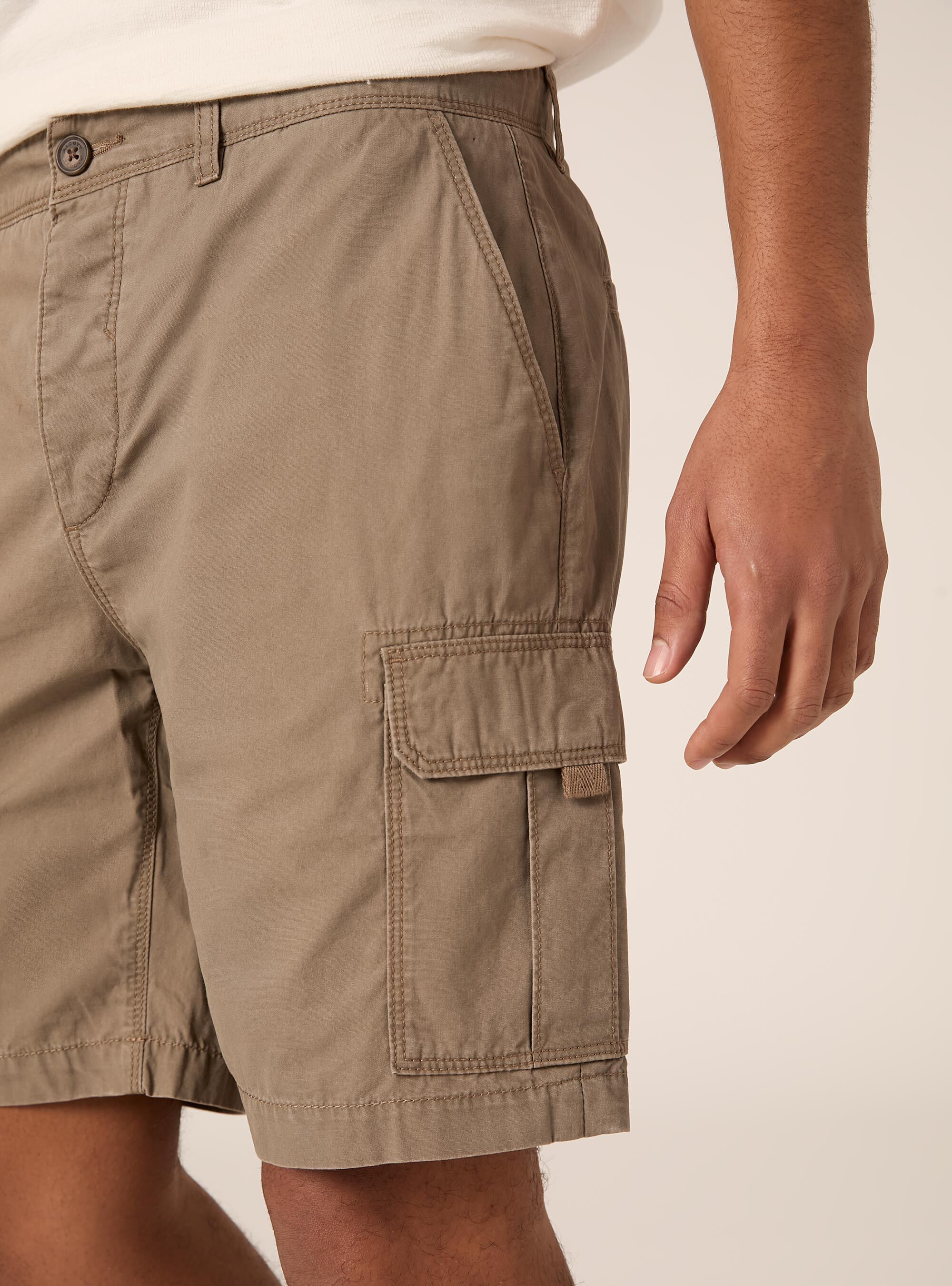 Bermudas cargo de algod&oacute;n, BR2 BROWN MEDIUM