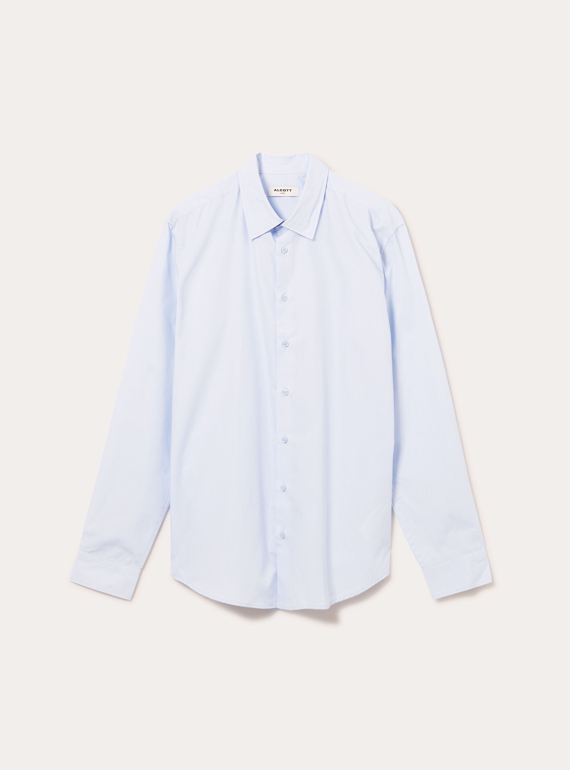 Chemise &agrave; manches longues unie, AZ1 AZURE DARK