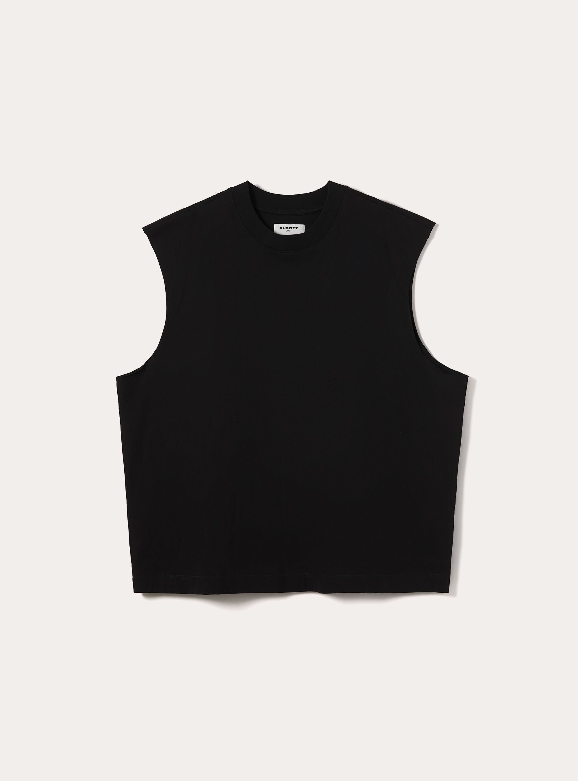 Boxy Fit Tanktop, BK1 BLACK