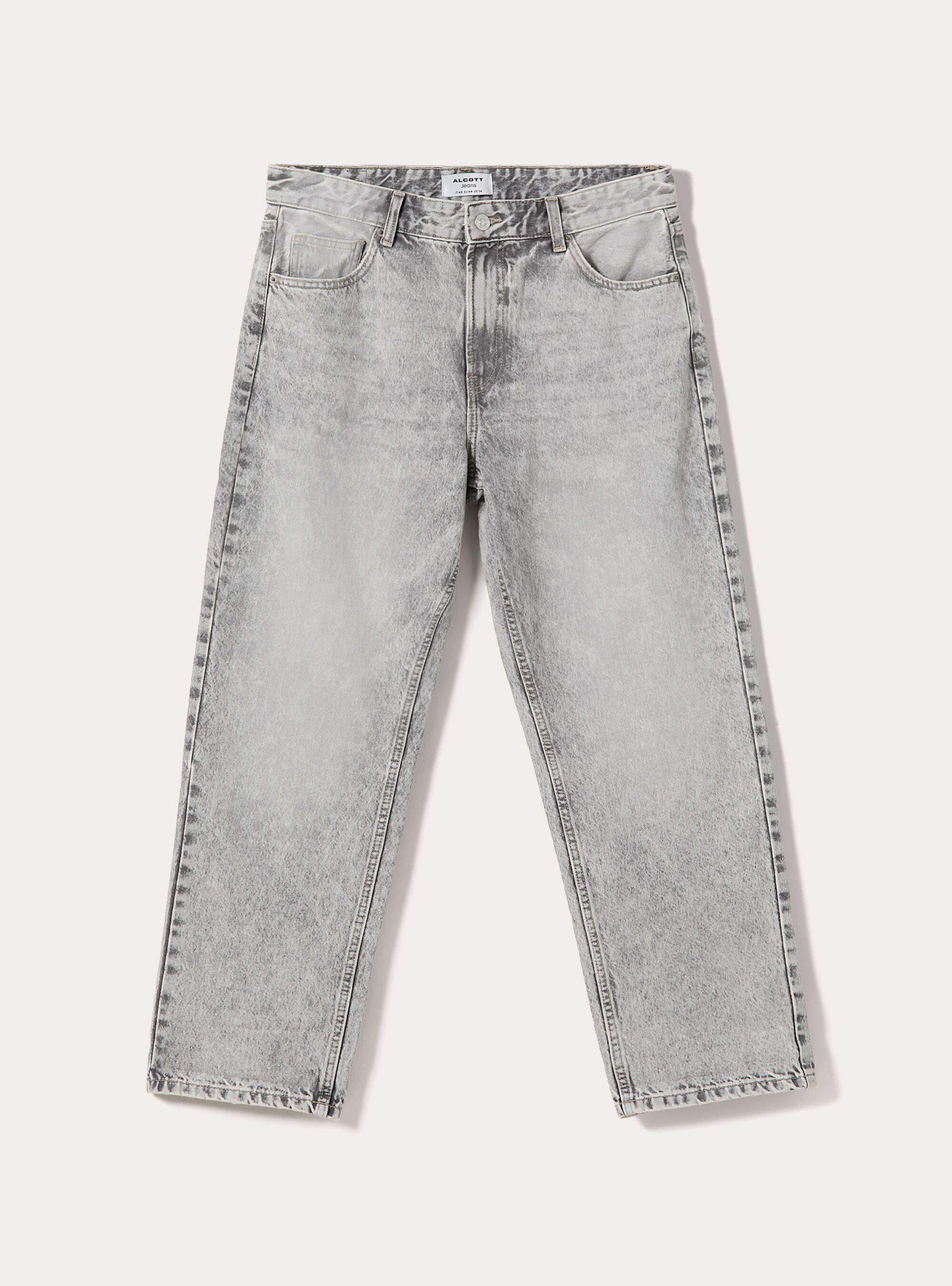 Jeans mit konischer Passform, D00G GREY