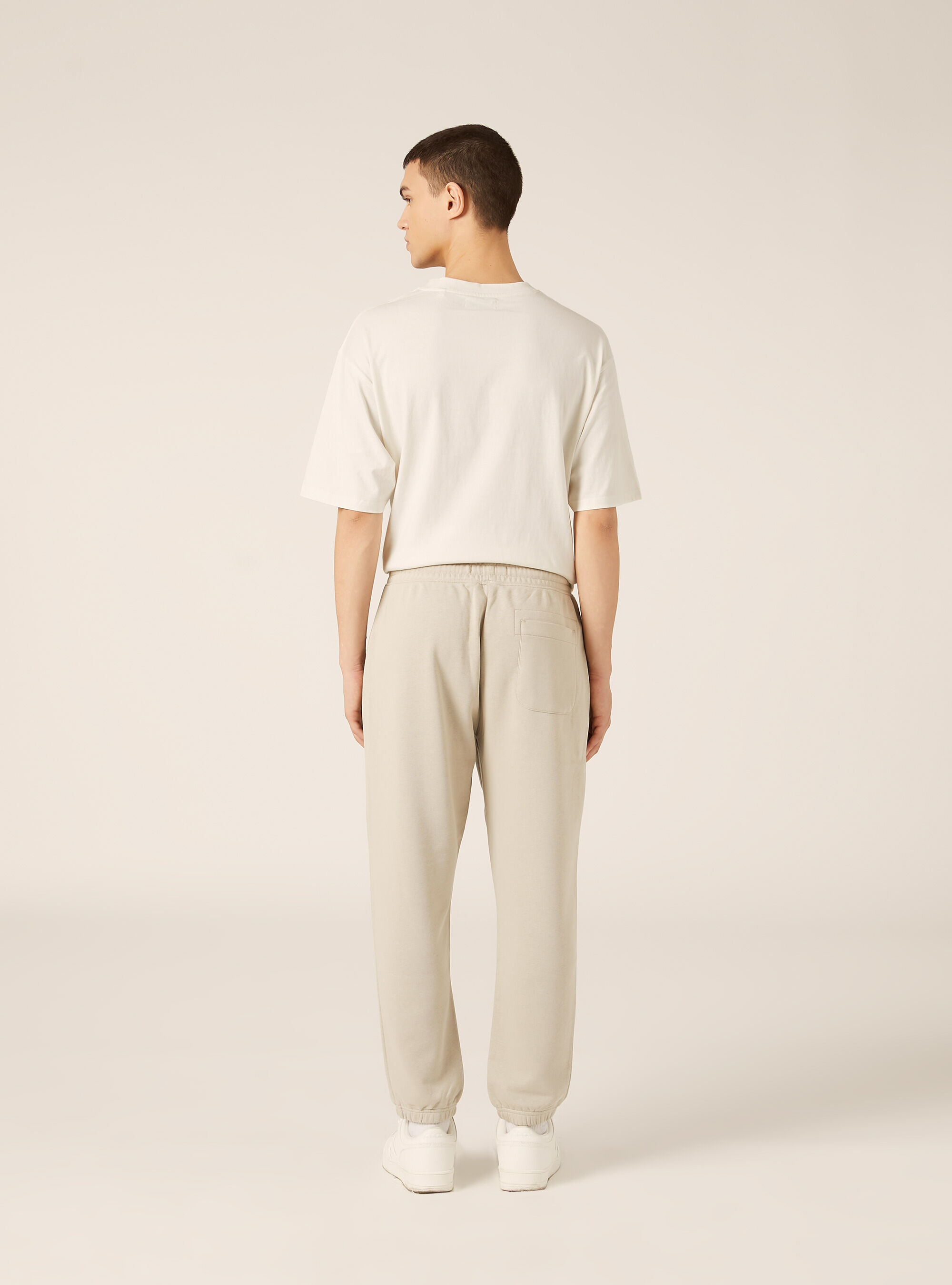 Jogginghose aus Sweatshirtstoff, BG1 BEIGE DARK