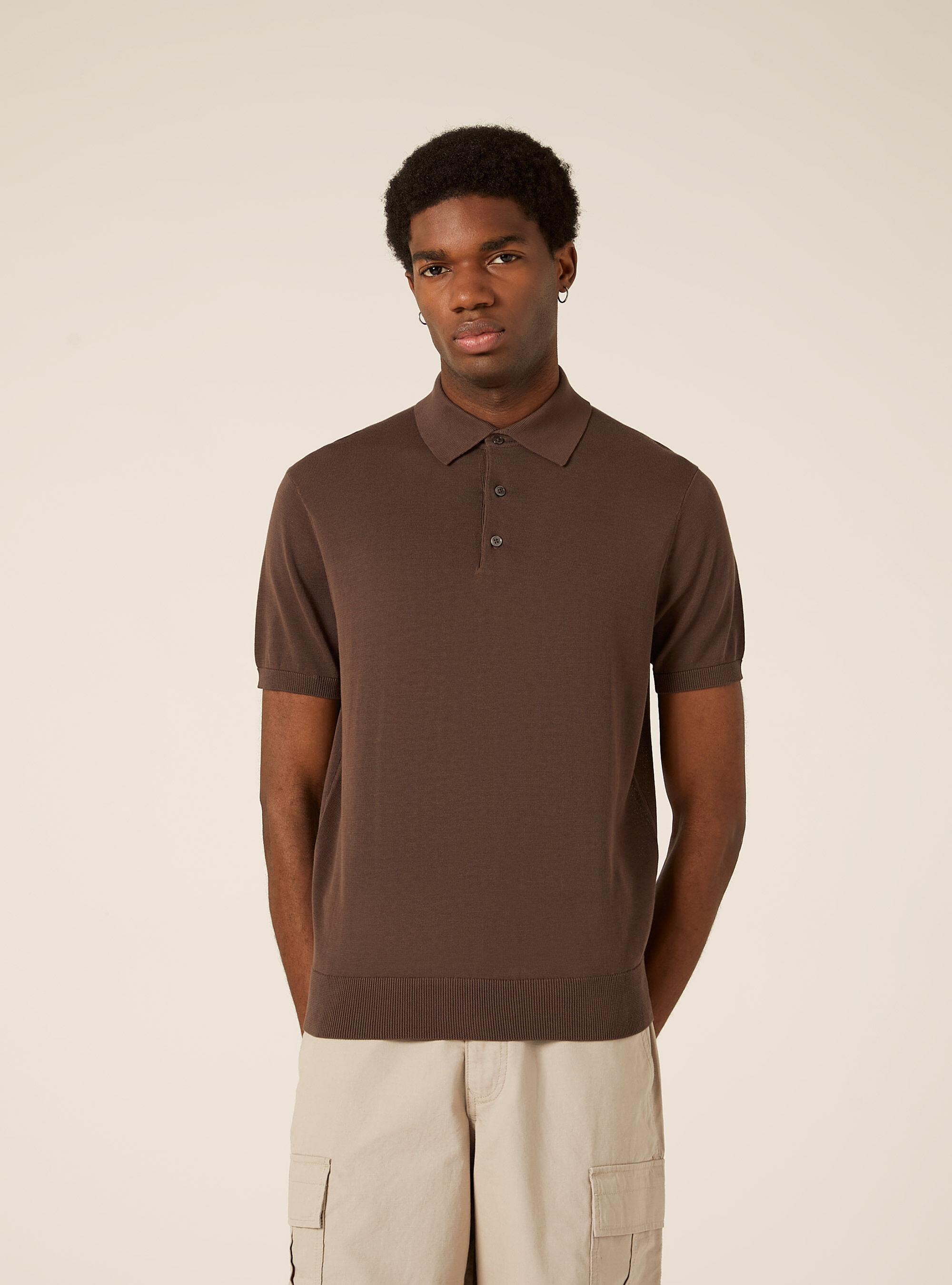 Polo en maille de coton extra-fin