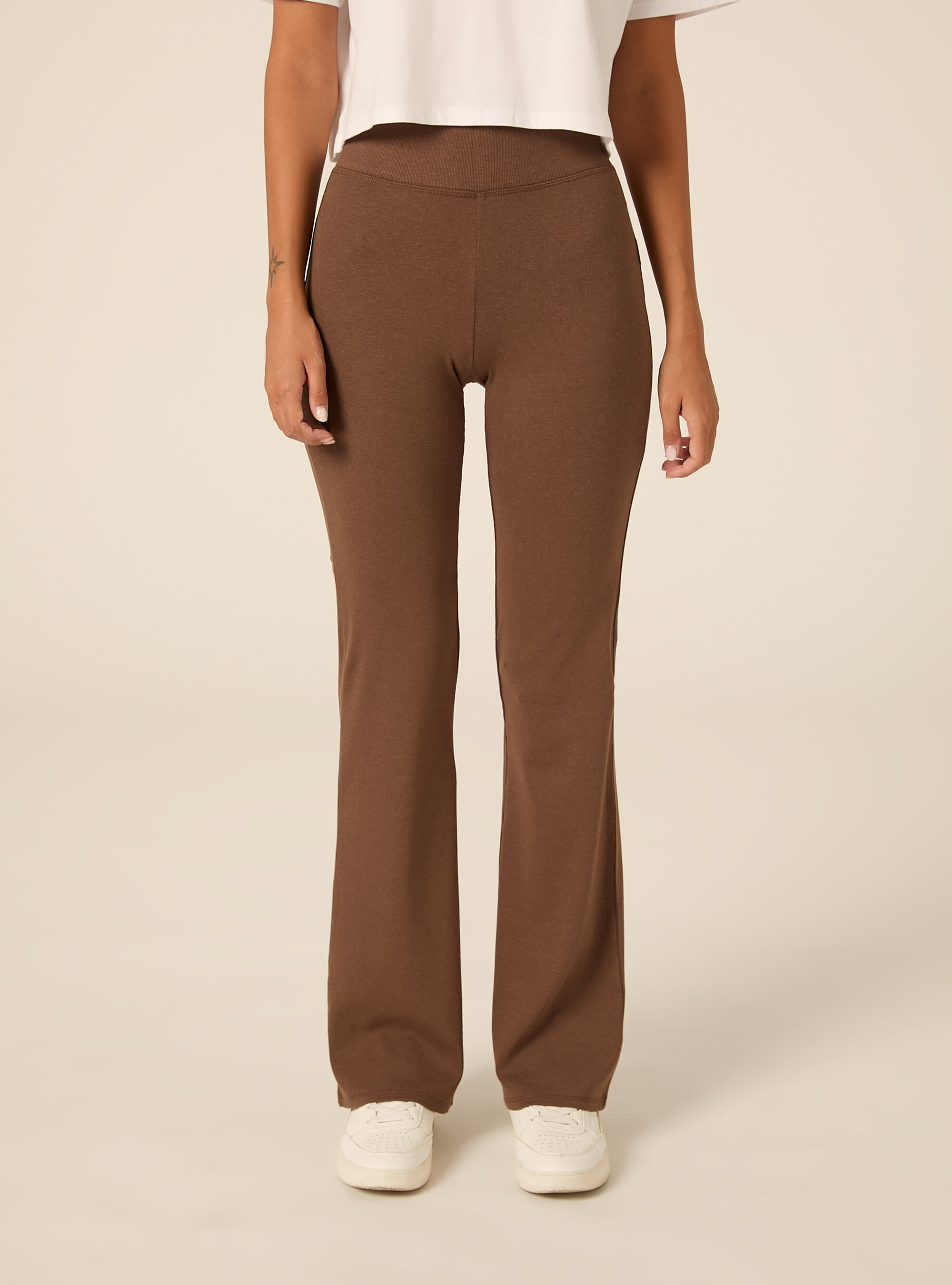 Leggings acampanados, BR2 BROWN MEDIUM