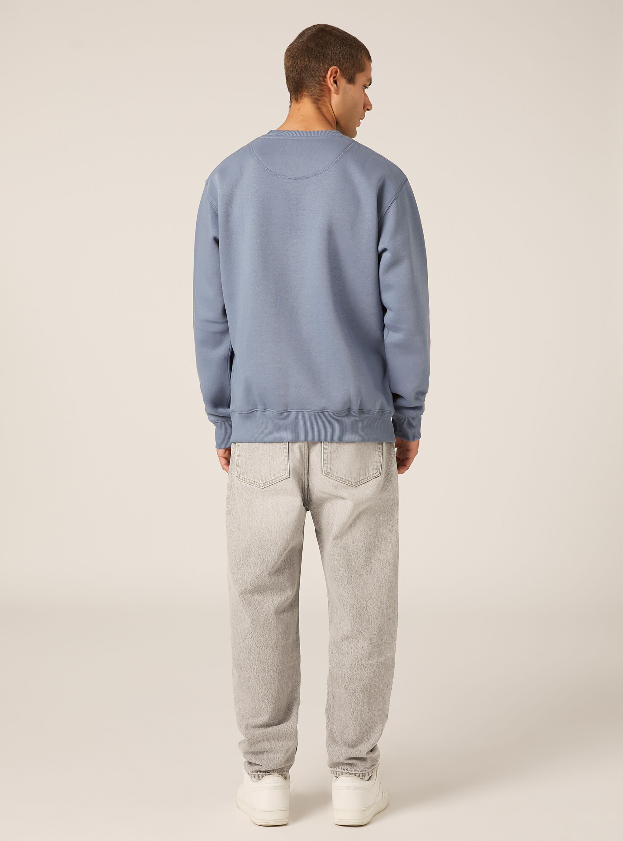 Sweat-shirt &agrave; col rond uni, IN2 INDIGO MEDIUM