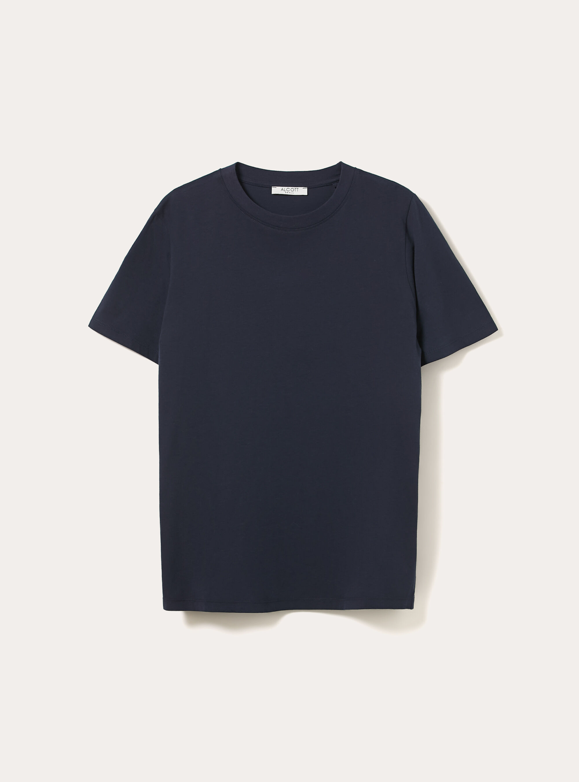 Camiseta de cuello redondo de algod&oacute;n, NA3 NAVY LIGHT