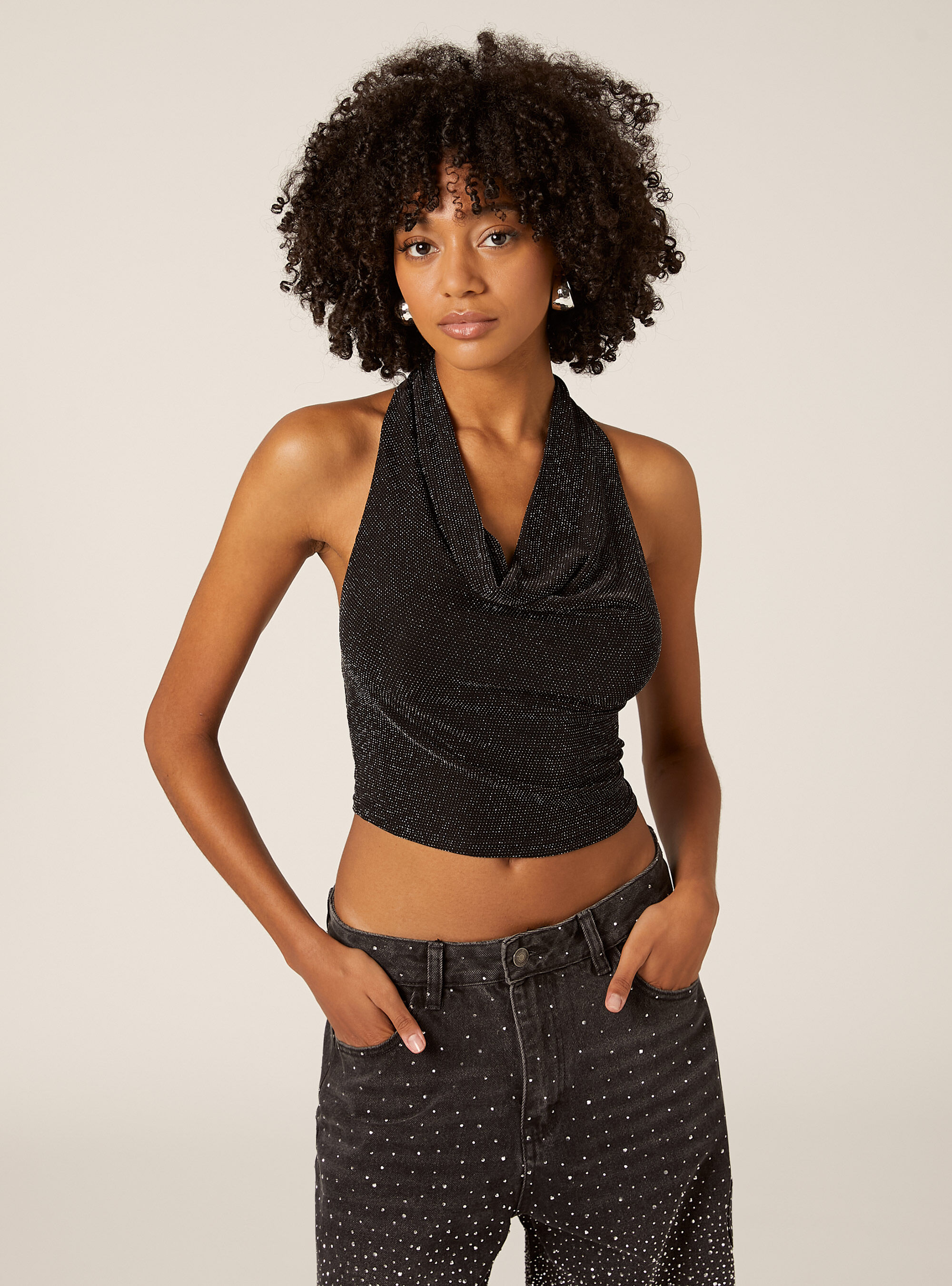 Halter top avec strass