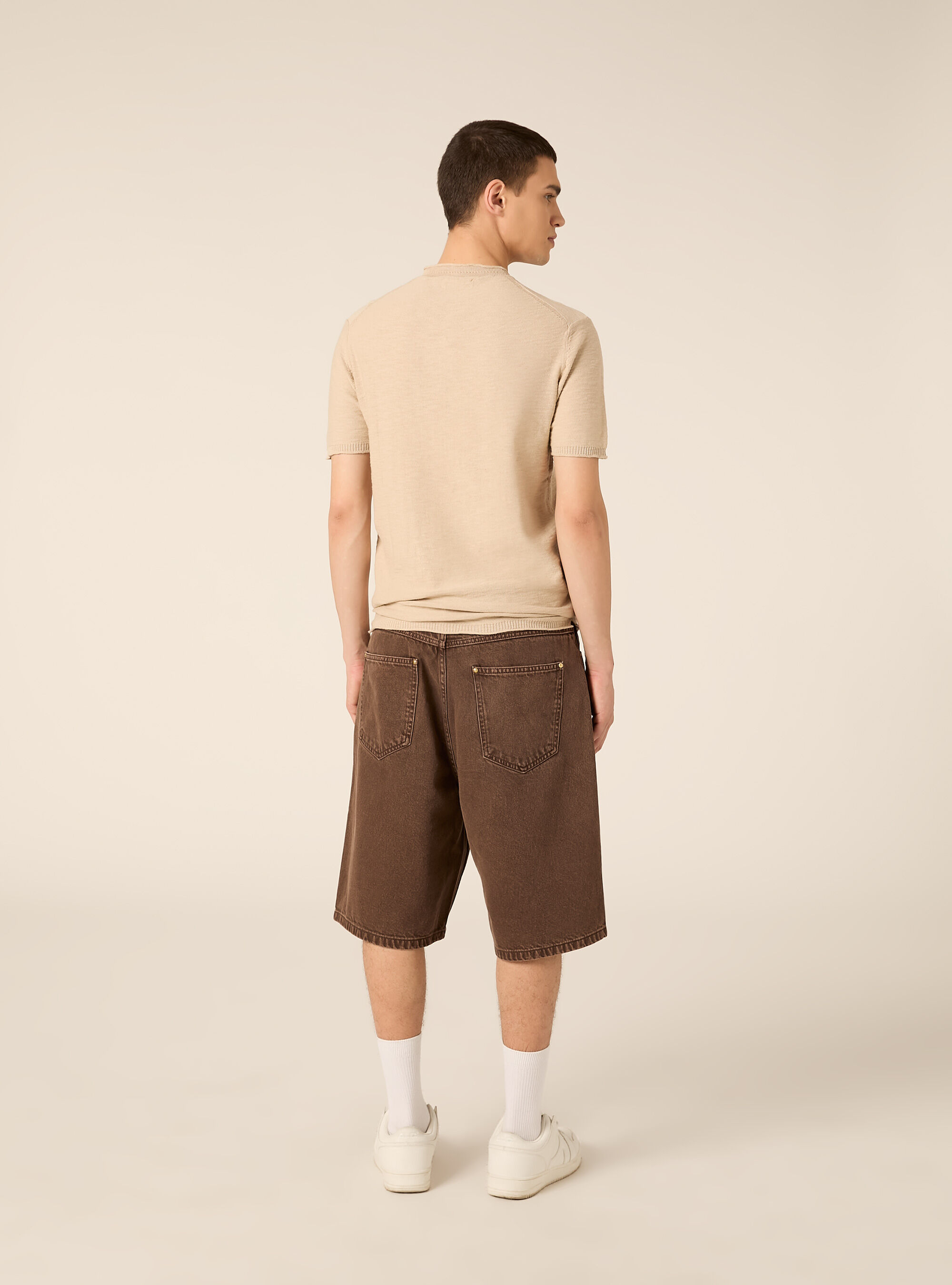 Short Sleeve Henley Pullover, BG2 BEIGE MEDIUM