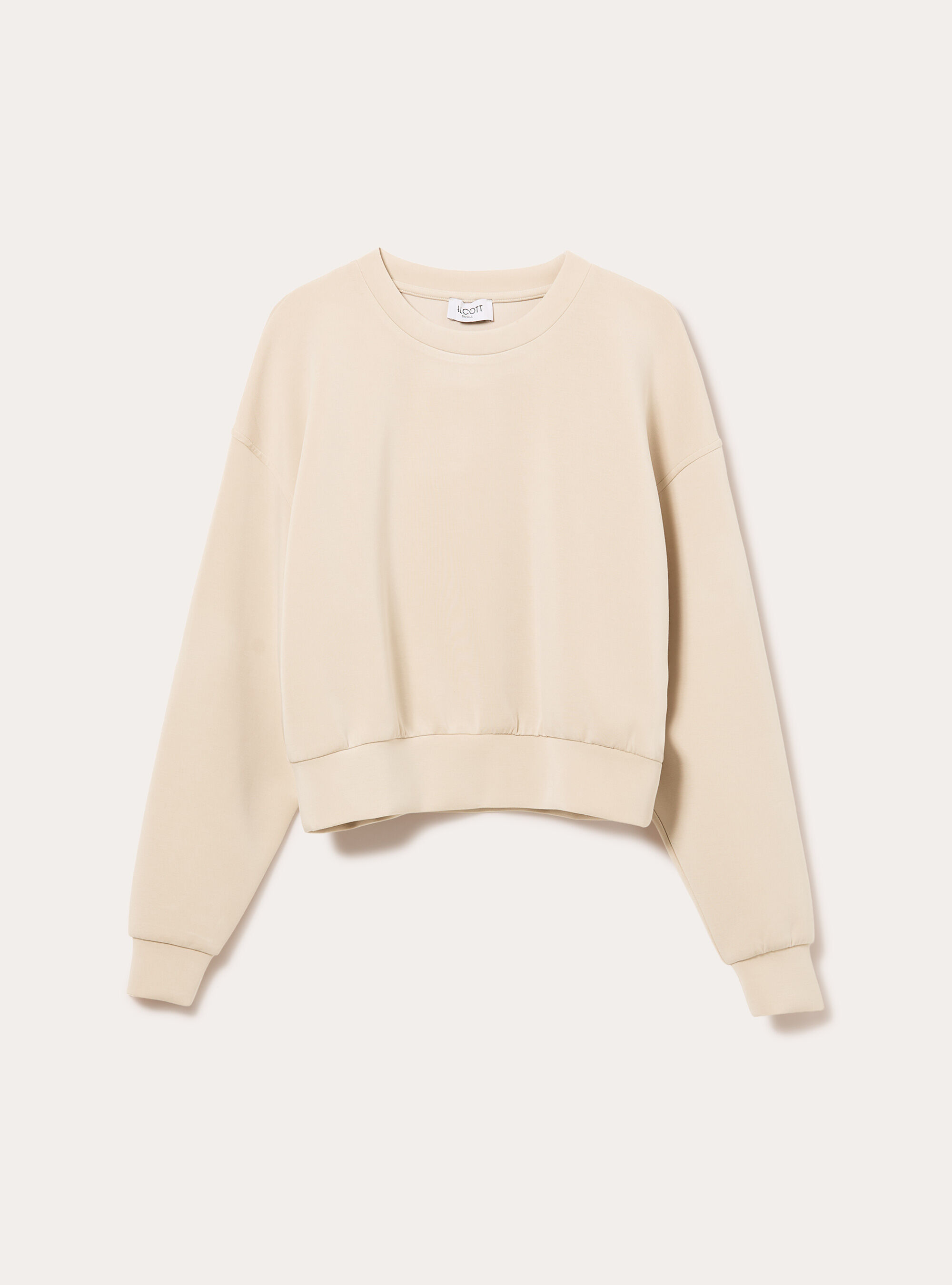 Sweat-shirt doux au toucher, BG3 BEIGE LIGHT