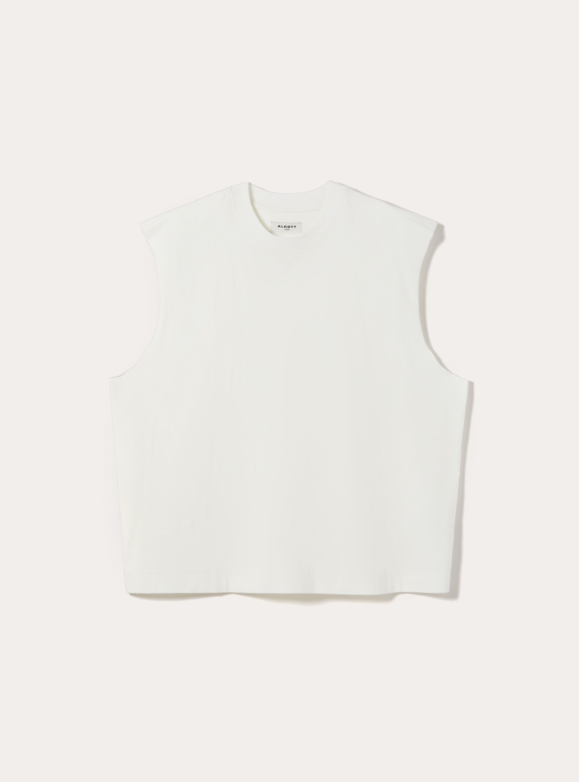 Boxy-Fit Tank Top, WH3 WHITE