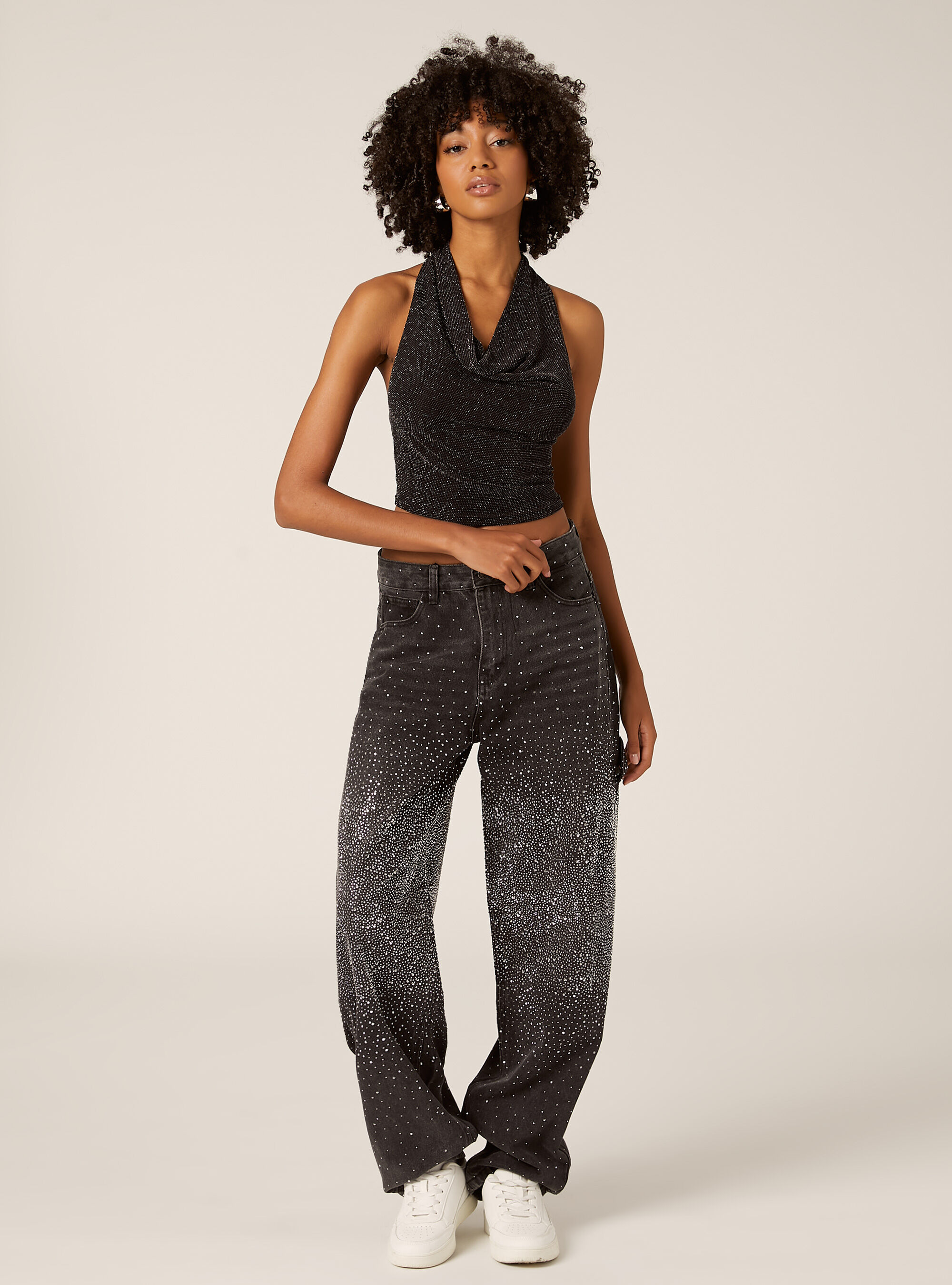 Halter top avec strass