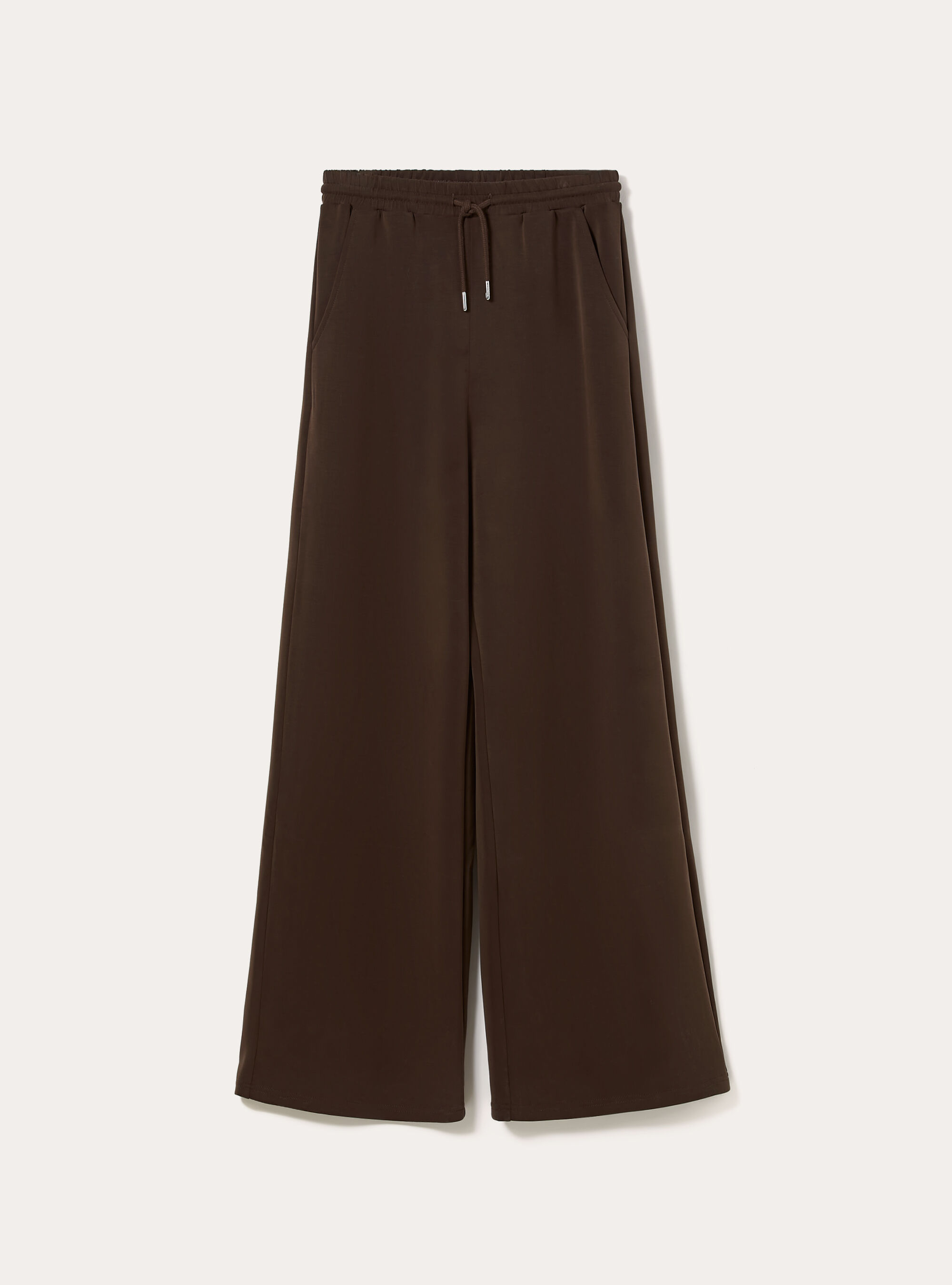 Pantalon jogging large &agrave; toucher doux, BR2 BROWN MEDIUM