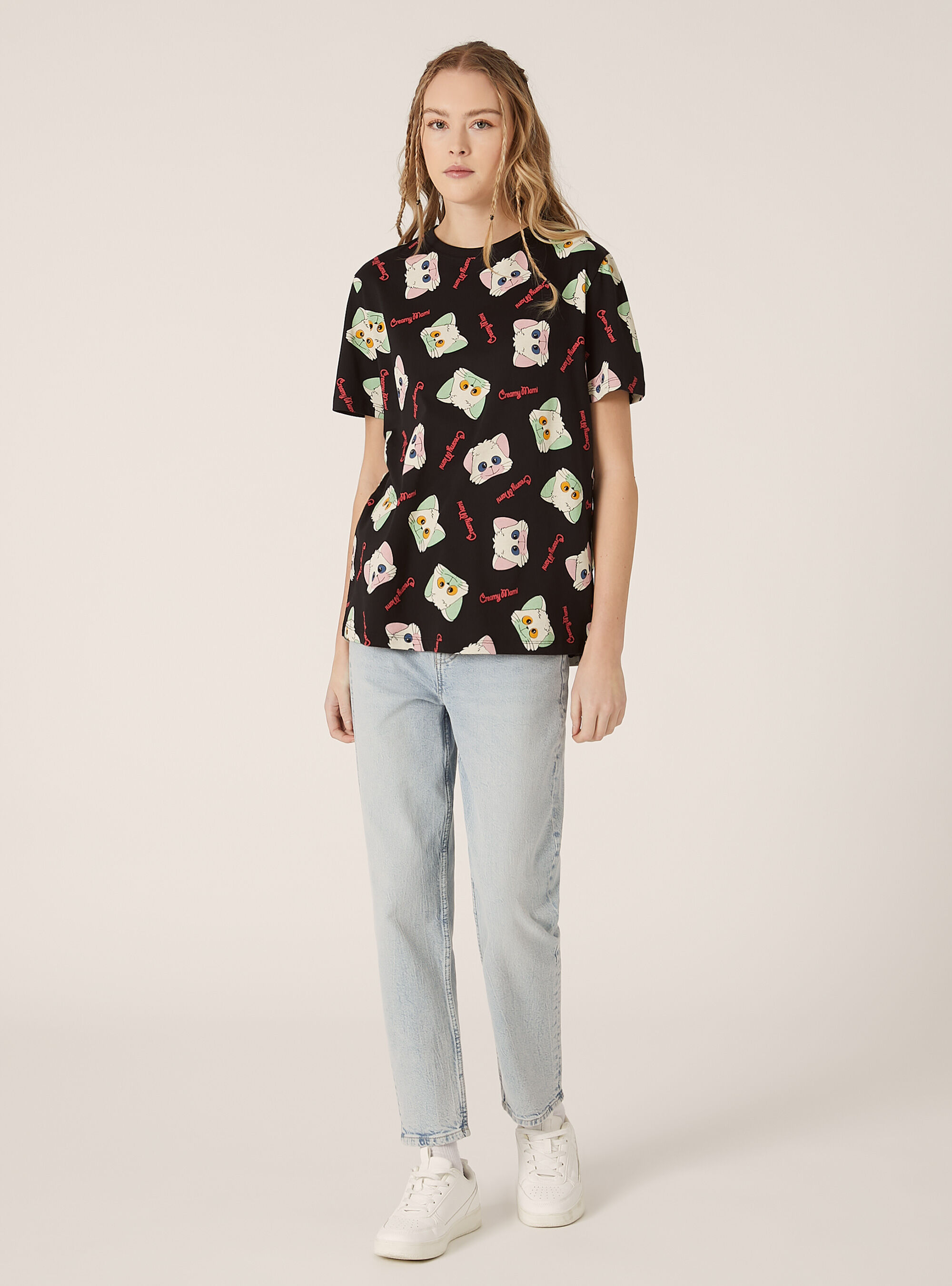 Cr&egrave;me / T-shirt imprim&eacute; Alcott