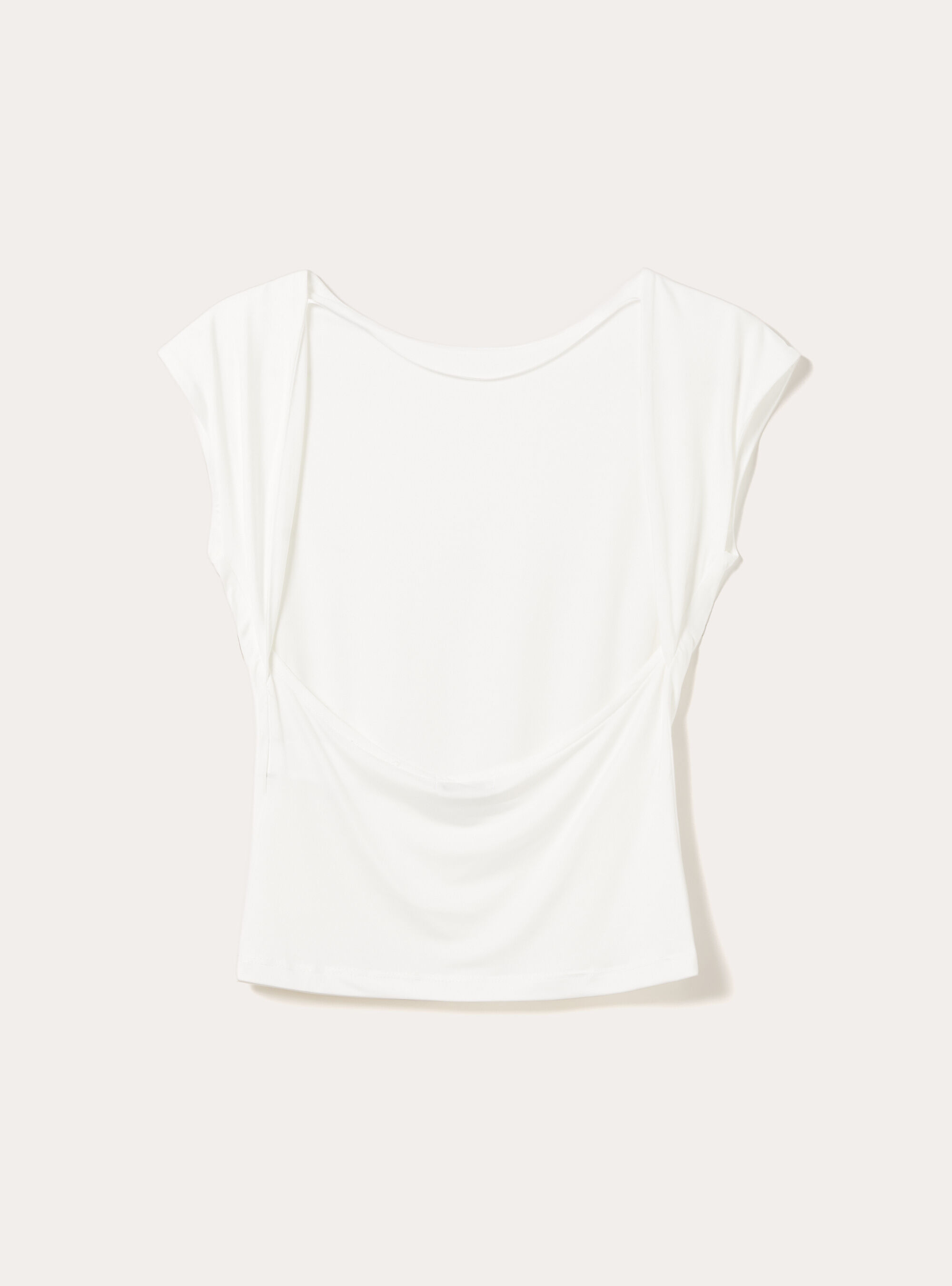 Maglietta con schiena scoperta, WH2 WHITE