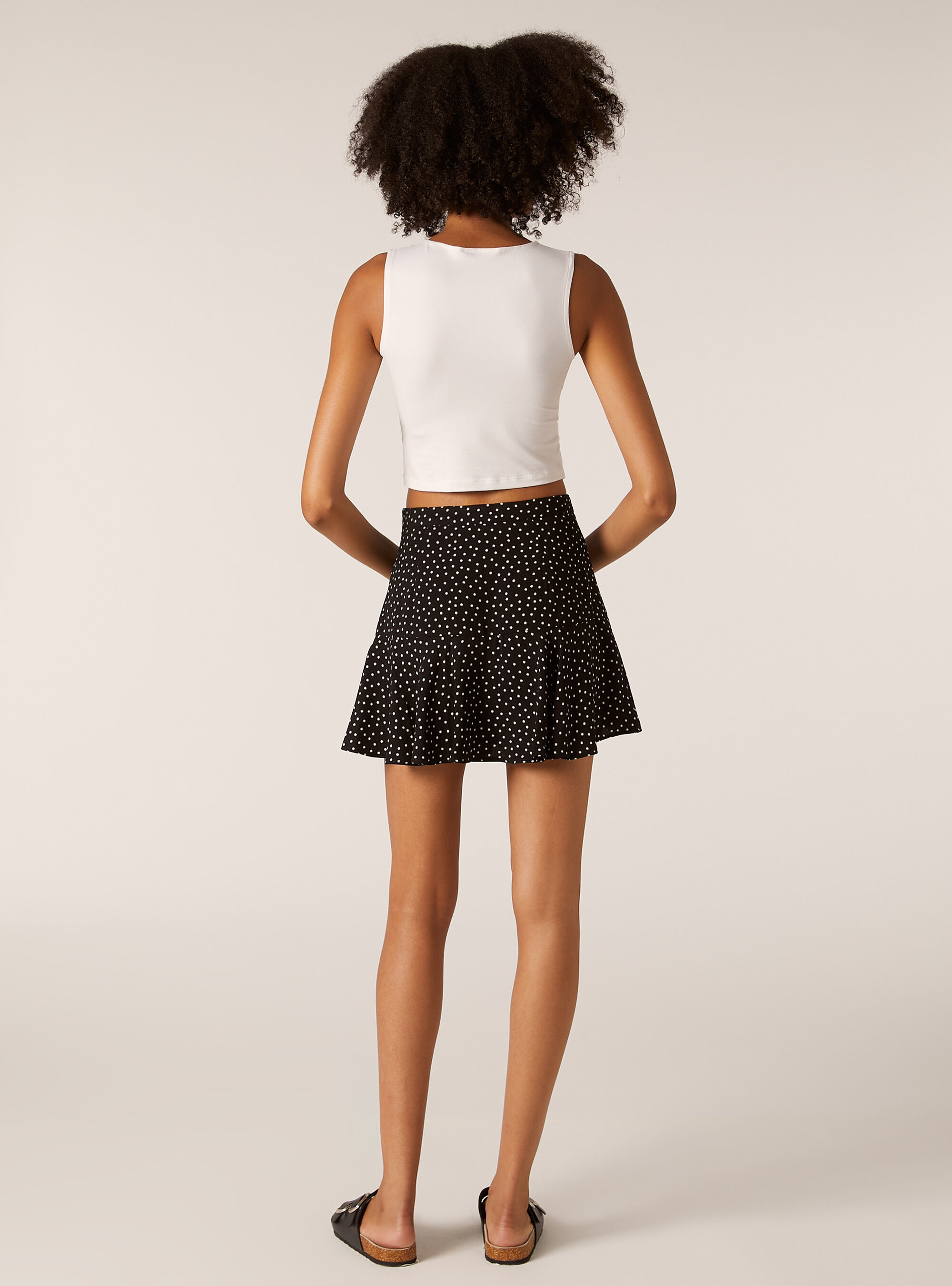 Debardeur Basic Crop en Jersey Extensible, WH2 WHITE