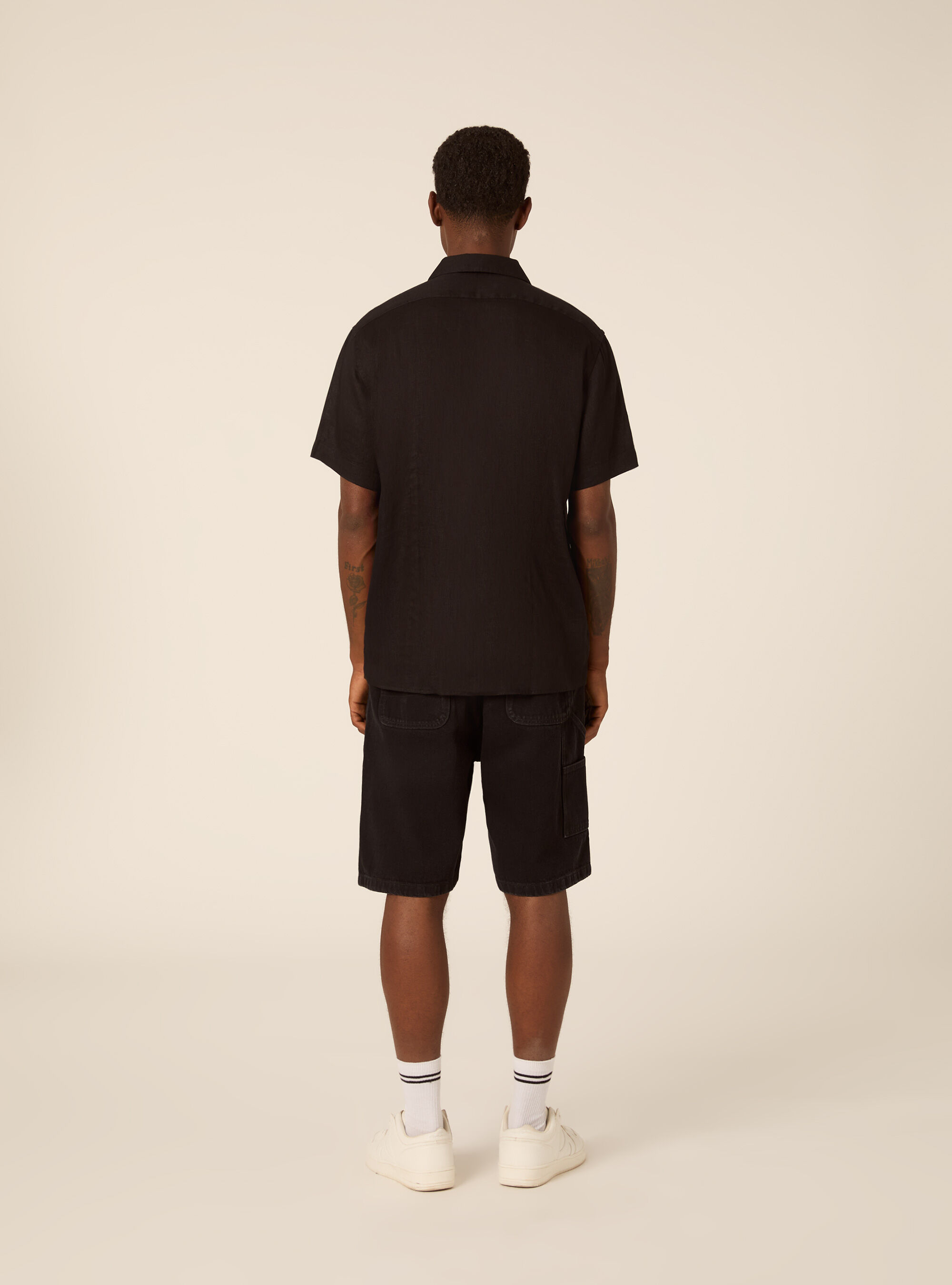 Kurzarm-Bowlinghemd, BK1 BLACK