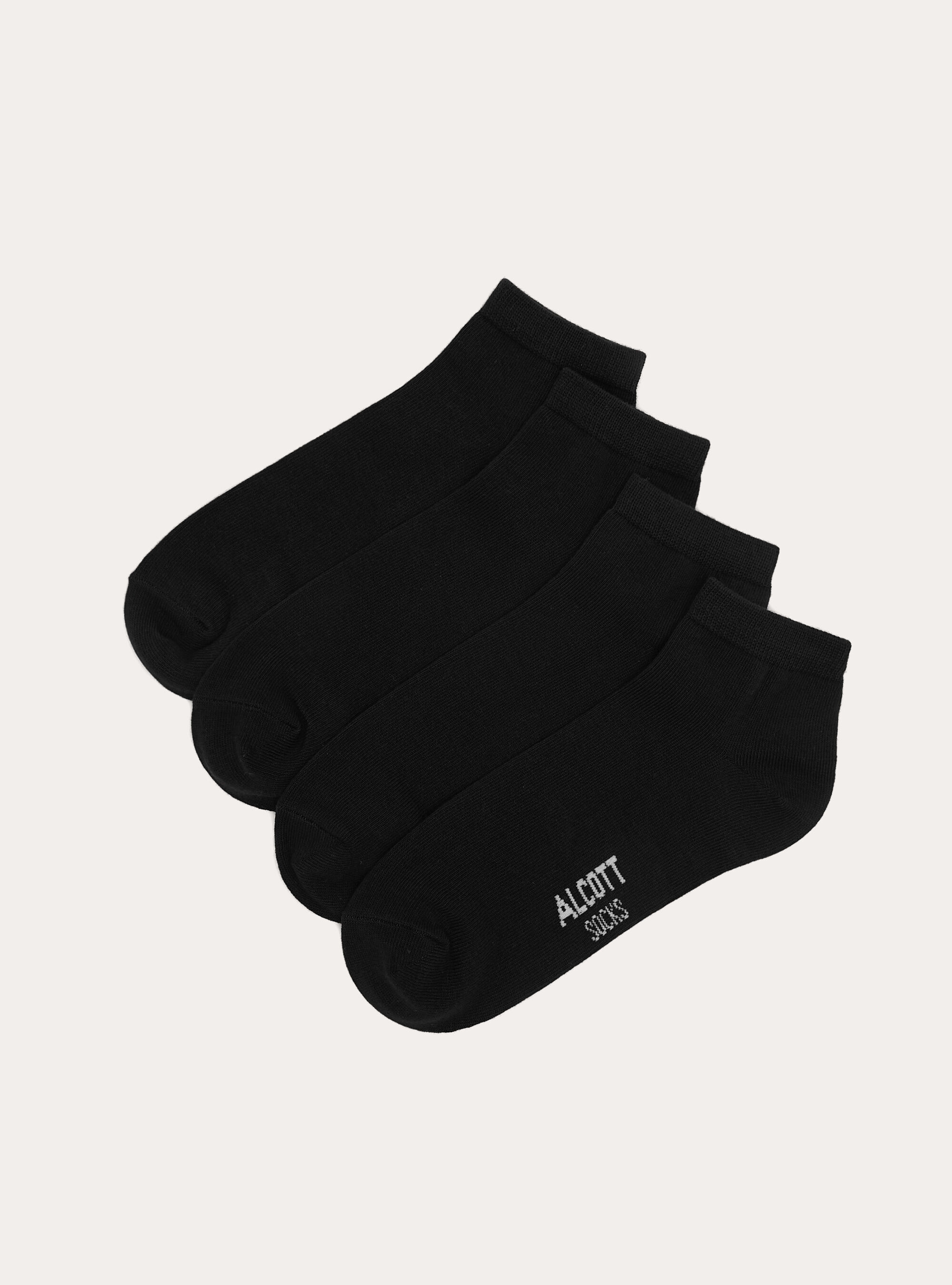 Lot de 4 paires de chaussettes unies de base