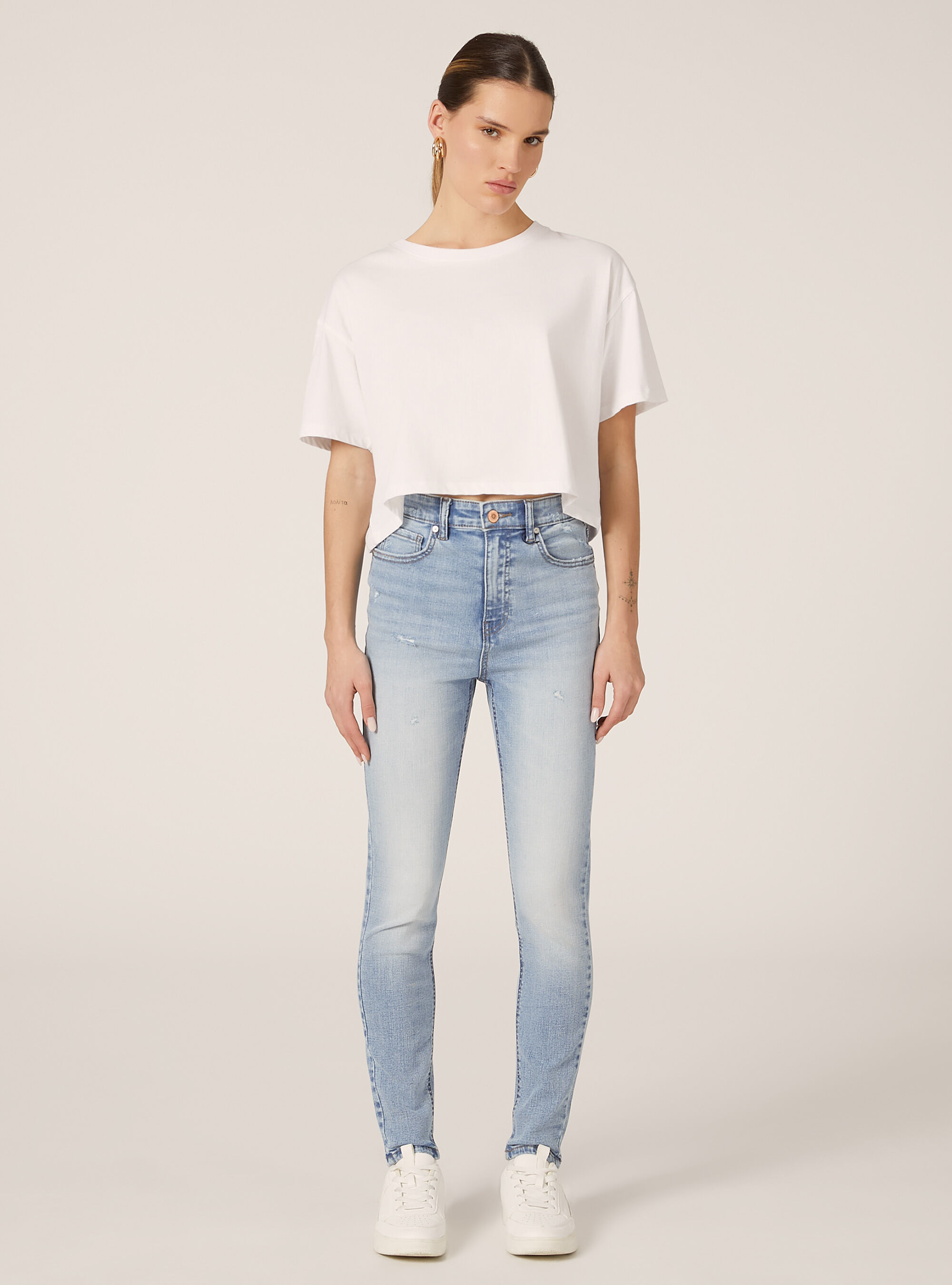 Super high waist skinny jeans
