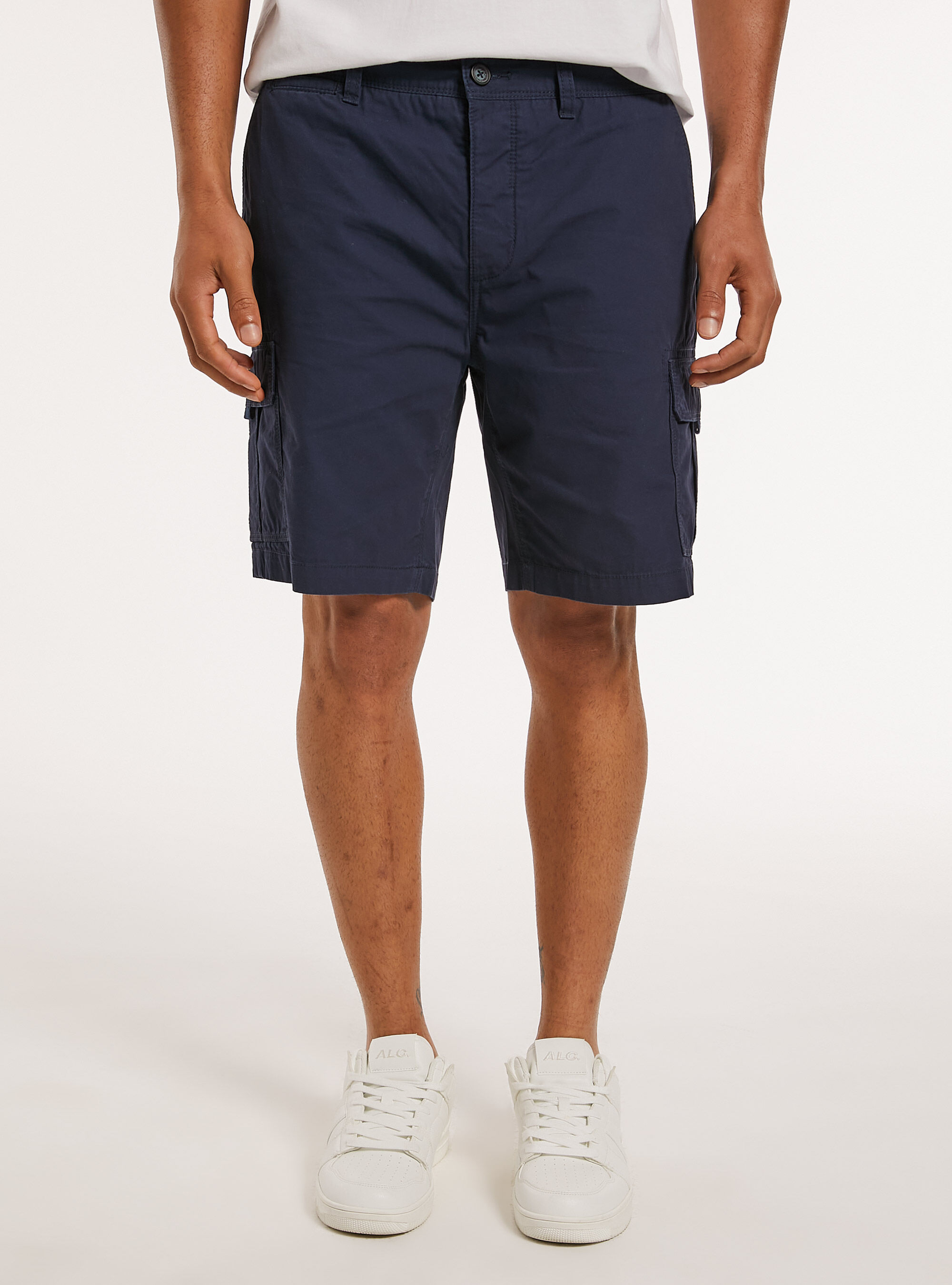 Cotton cargo bermuda shorts